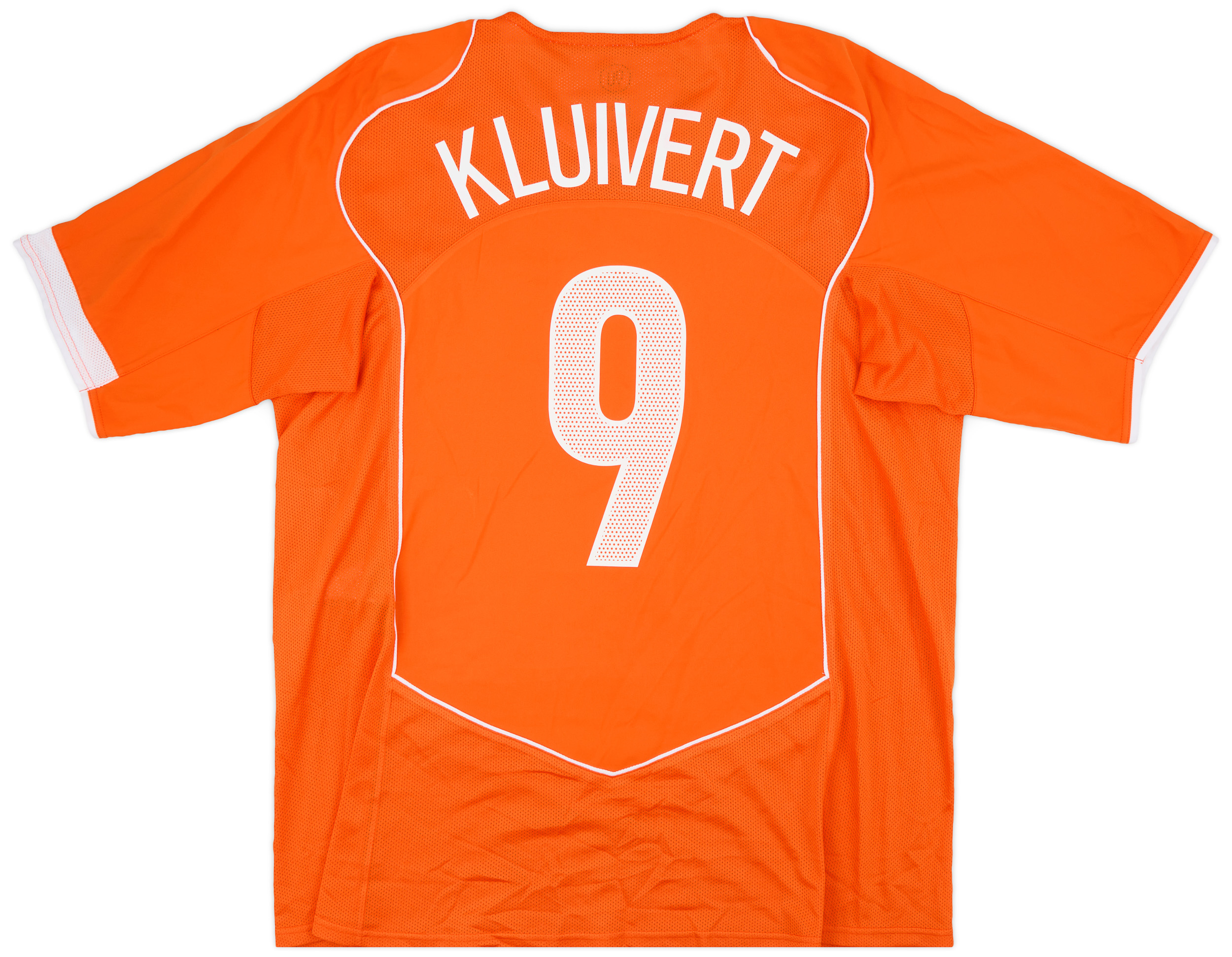 2004-06 Netherlands Home Shirt Kluivert #9 - 9/10 - (XL)