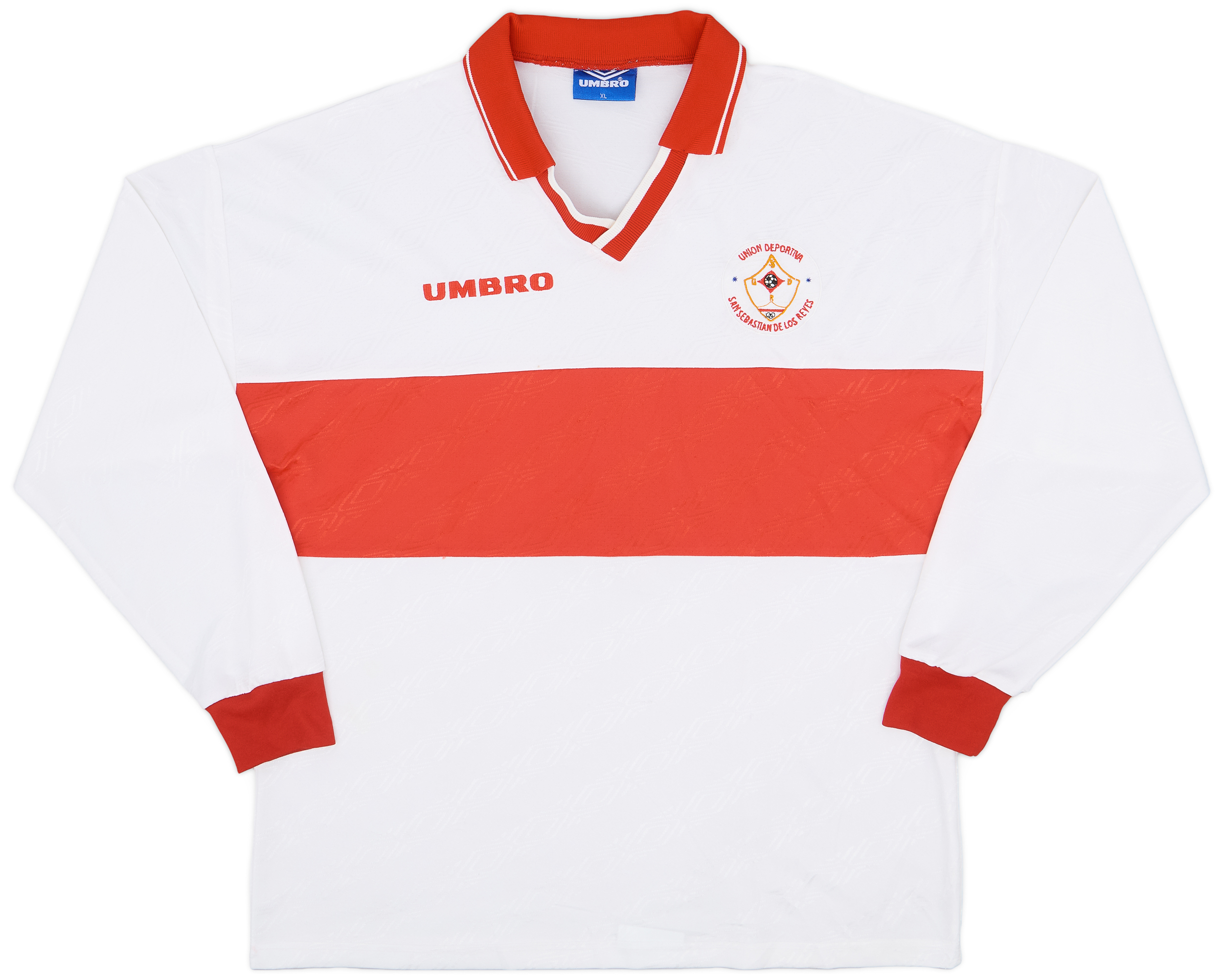 1990s UD San Sebastian de los Reyes Home L/S Shirt - 9/10 - (XL)
