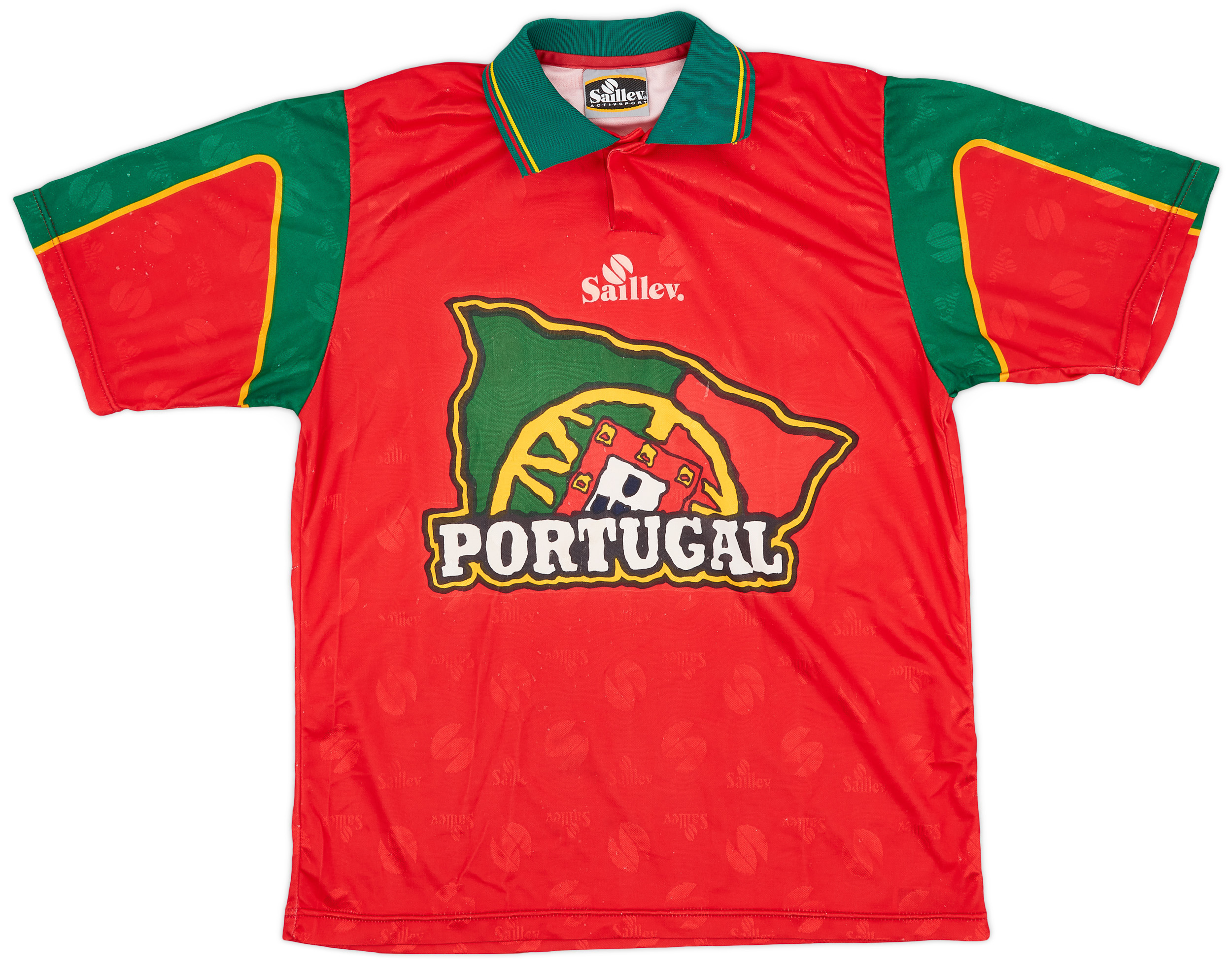 Vintage Portugal Home Football Shirt Jersey Saillev 1990's