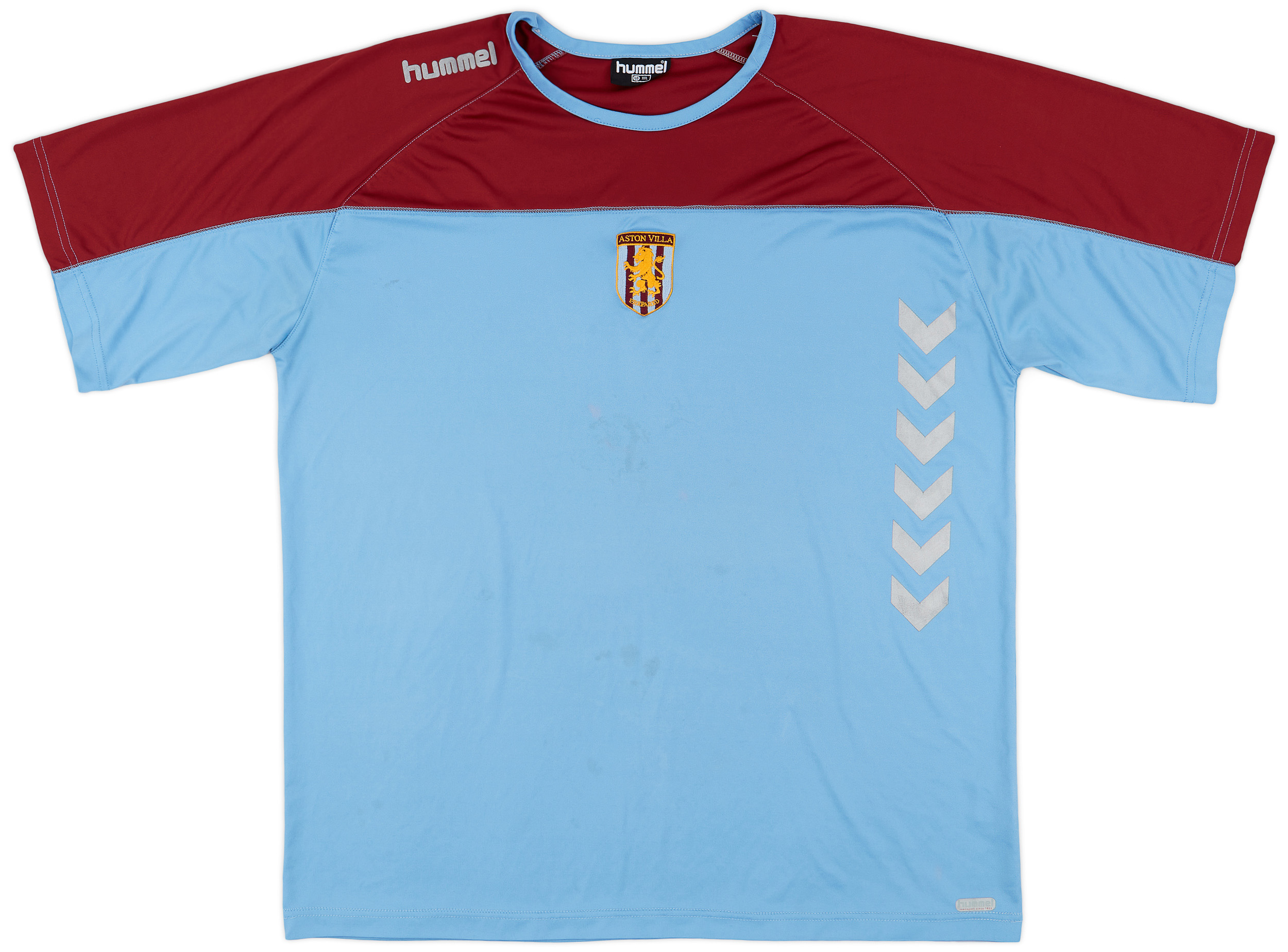 ウェア hummel - Hummel Aston Villa FC football shirts Hummel 1987-89 Aston Villa Match Issue Away Shirt - Football