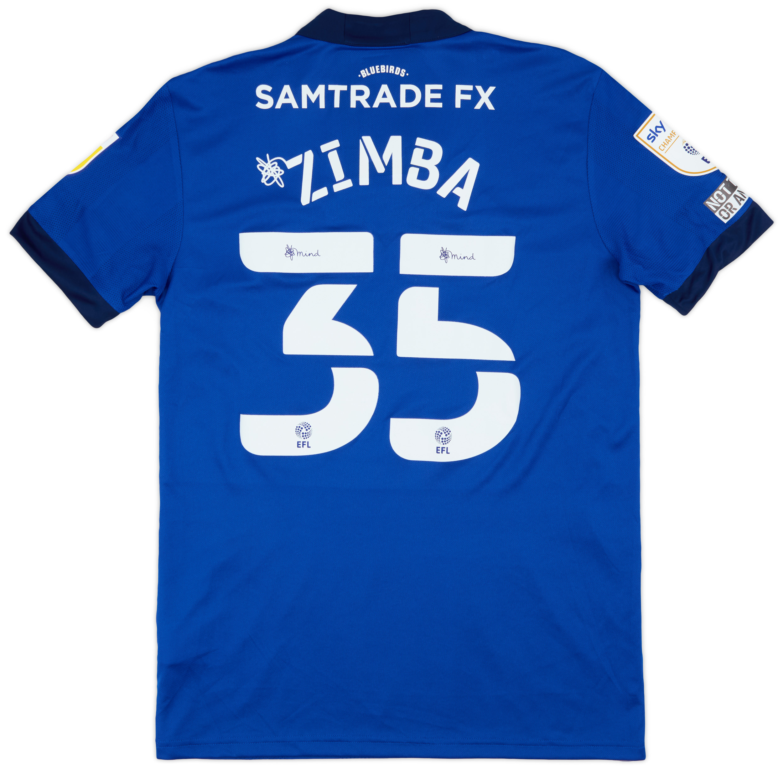 2021-22 Cardiff Match Issue Home Shirt Zimba #35