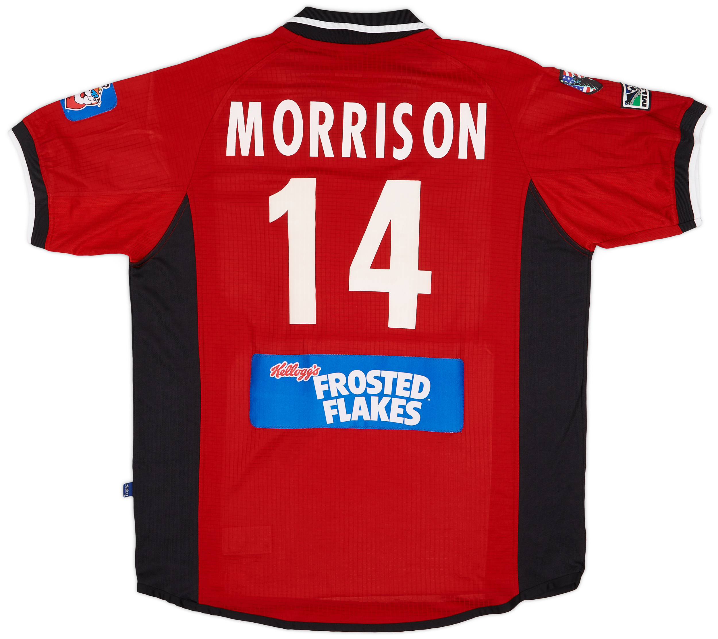2002 Dallas Burn Match Issue Home Shirt Morrison #14