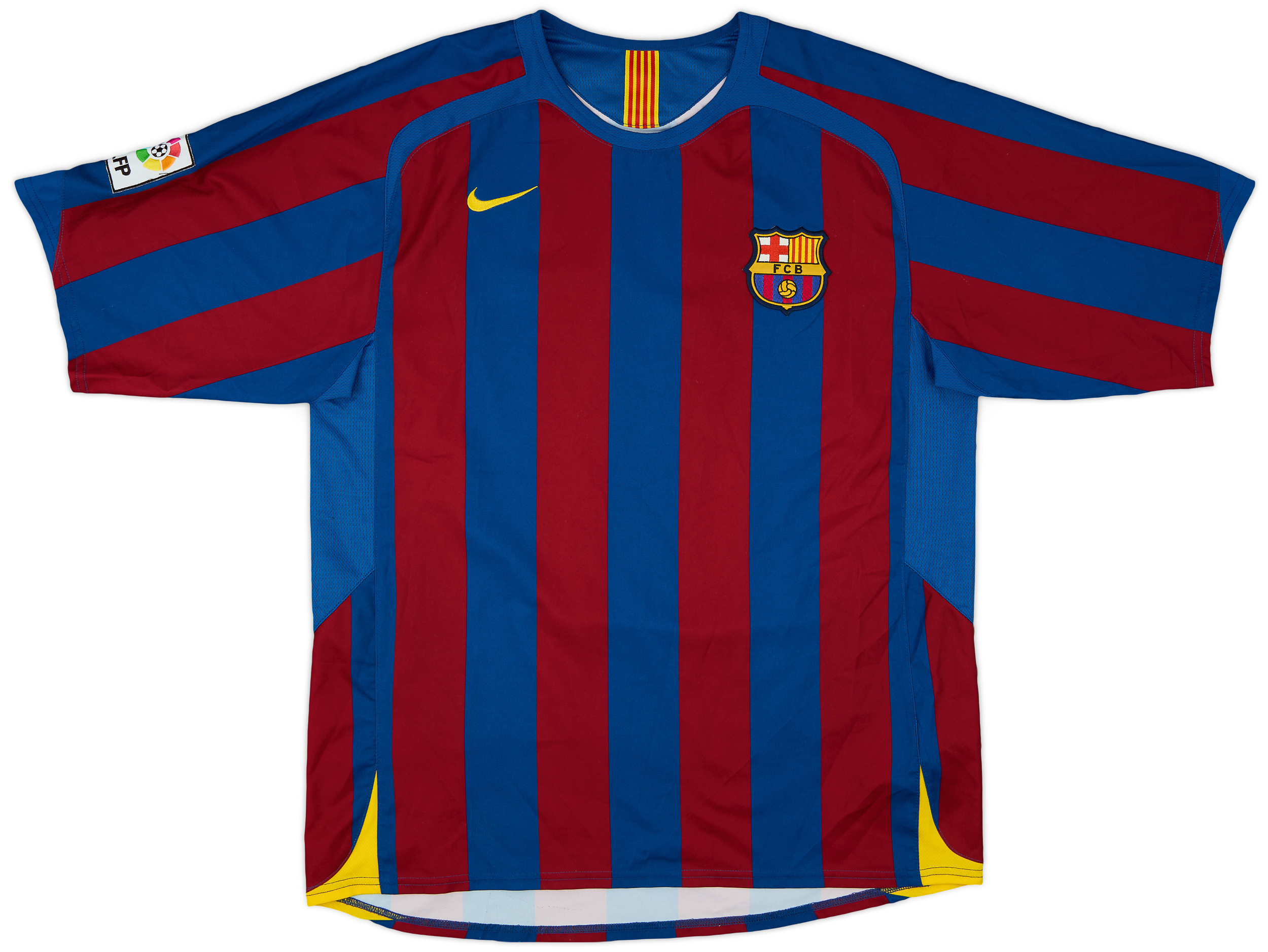 2003-04 Barcelona Home Shirt Ronaldinho #10 - 7/10 - (XL)