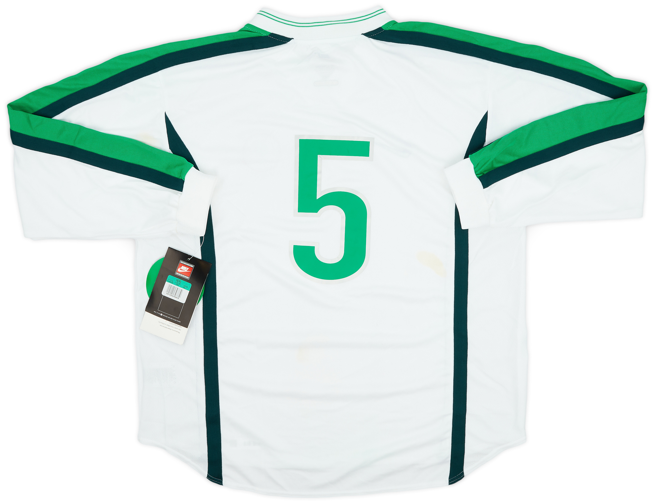 1998 Nigeria Player Issue Away L/S Shirt #5 (XL)