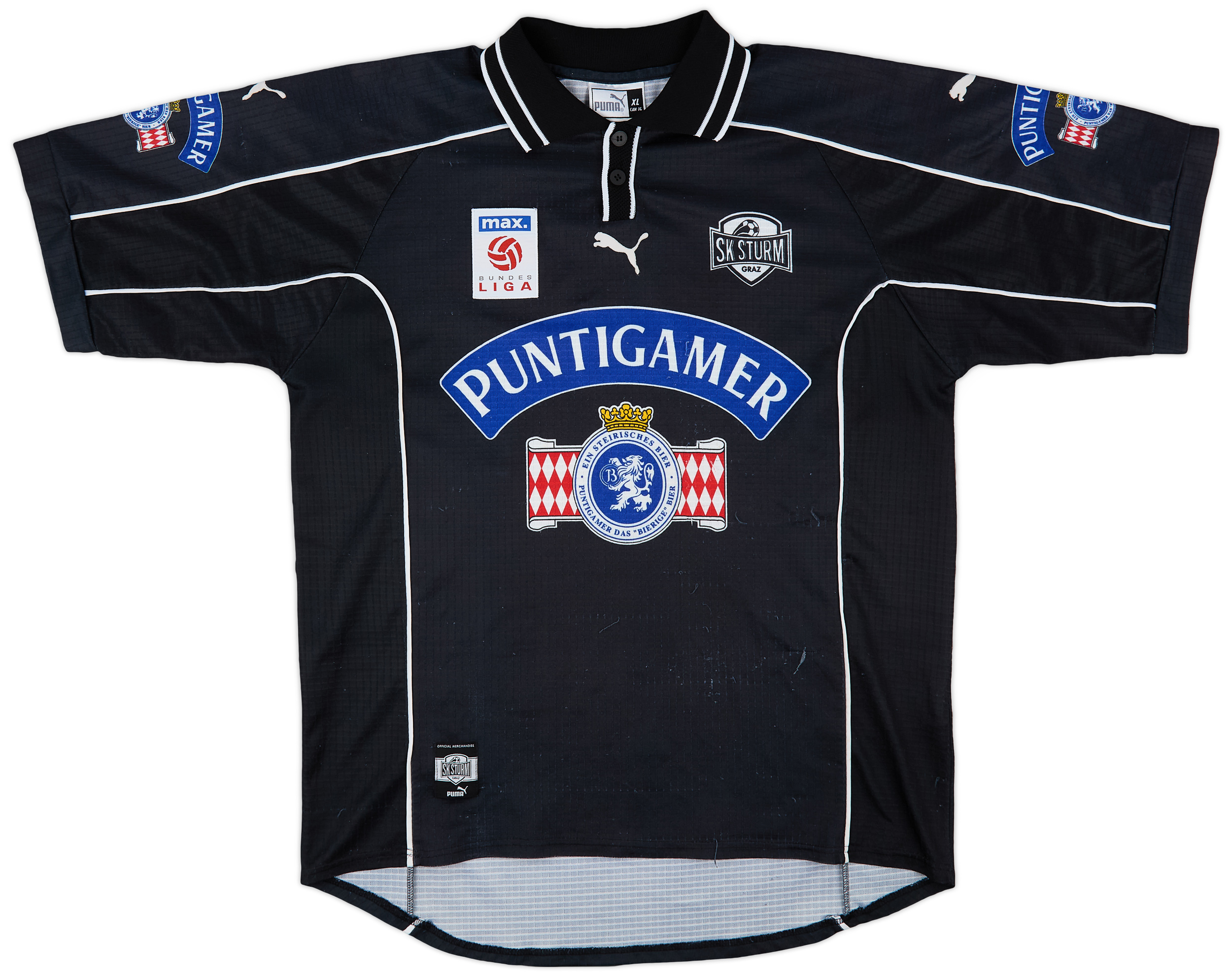 Maillot De Foot Vintage SK Sturm Graz Extérieur Années 2000 - Taille M, Orange PUMA (Occasion)