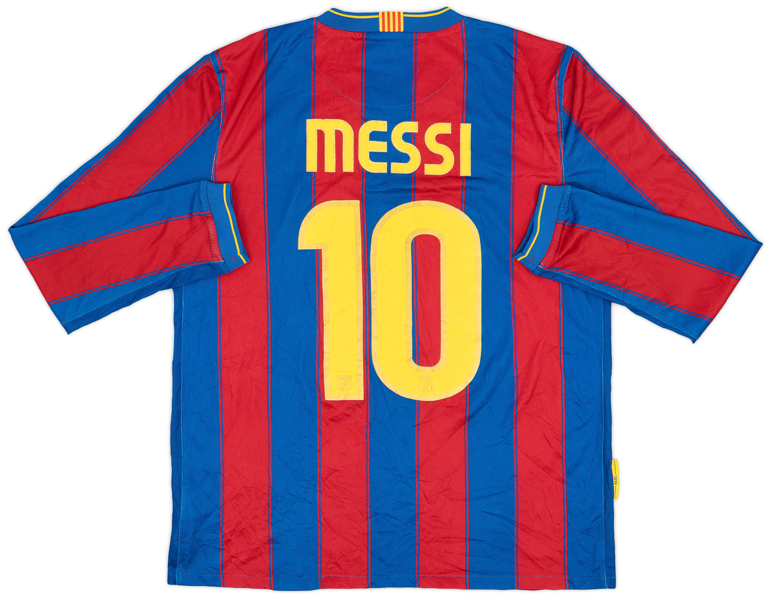 2009-10 Barcelona Home L/S Shirt Messi #10 - 7/10 - (M) 2009-10 Barcelona Home L/S Shirt Messi #10 - 7/10 - (M)