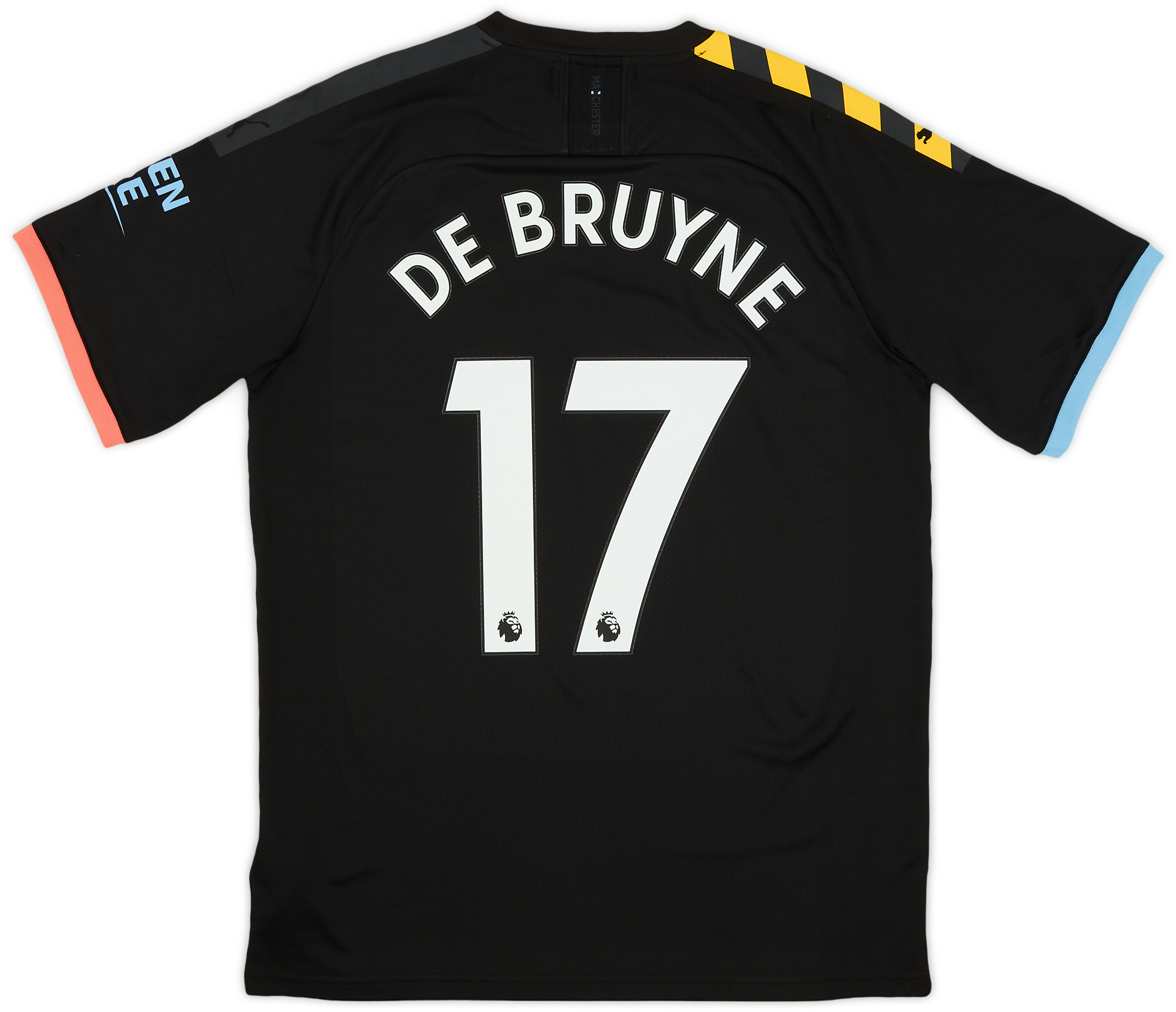 19-20 Manchester City デブライネ #17 2019-20 Manchester City Home Shirt De Bruyne #17 - 9/10 - (M)