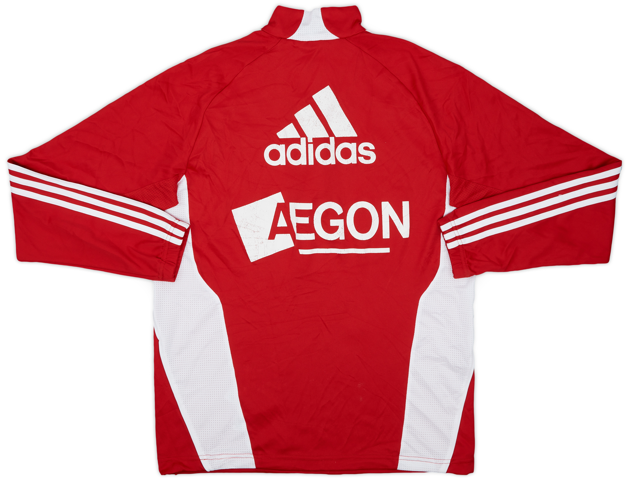 2010-11 Ajax adidas 1/4 Zip Drill Top - 5/10 - (M/L) 2010-11 Ajax adidas 1/4 Zip Drill Top - 5/10 - (M/L)