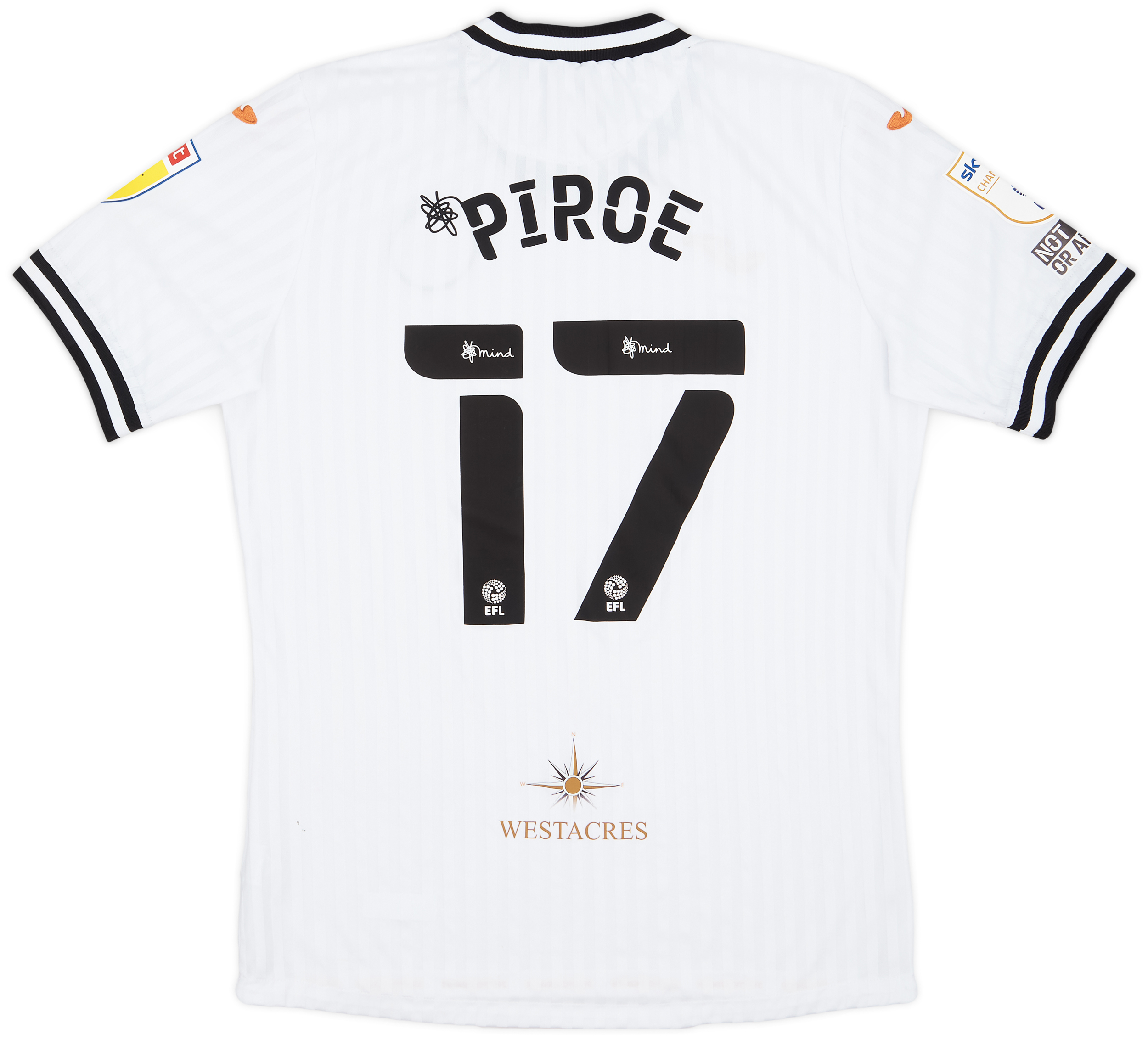 2021-22 Swansea Match Issue Home Shirt Piroe #17