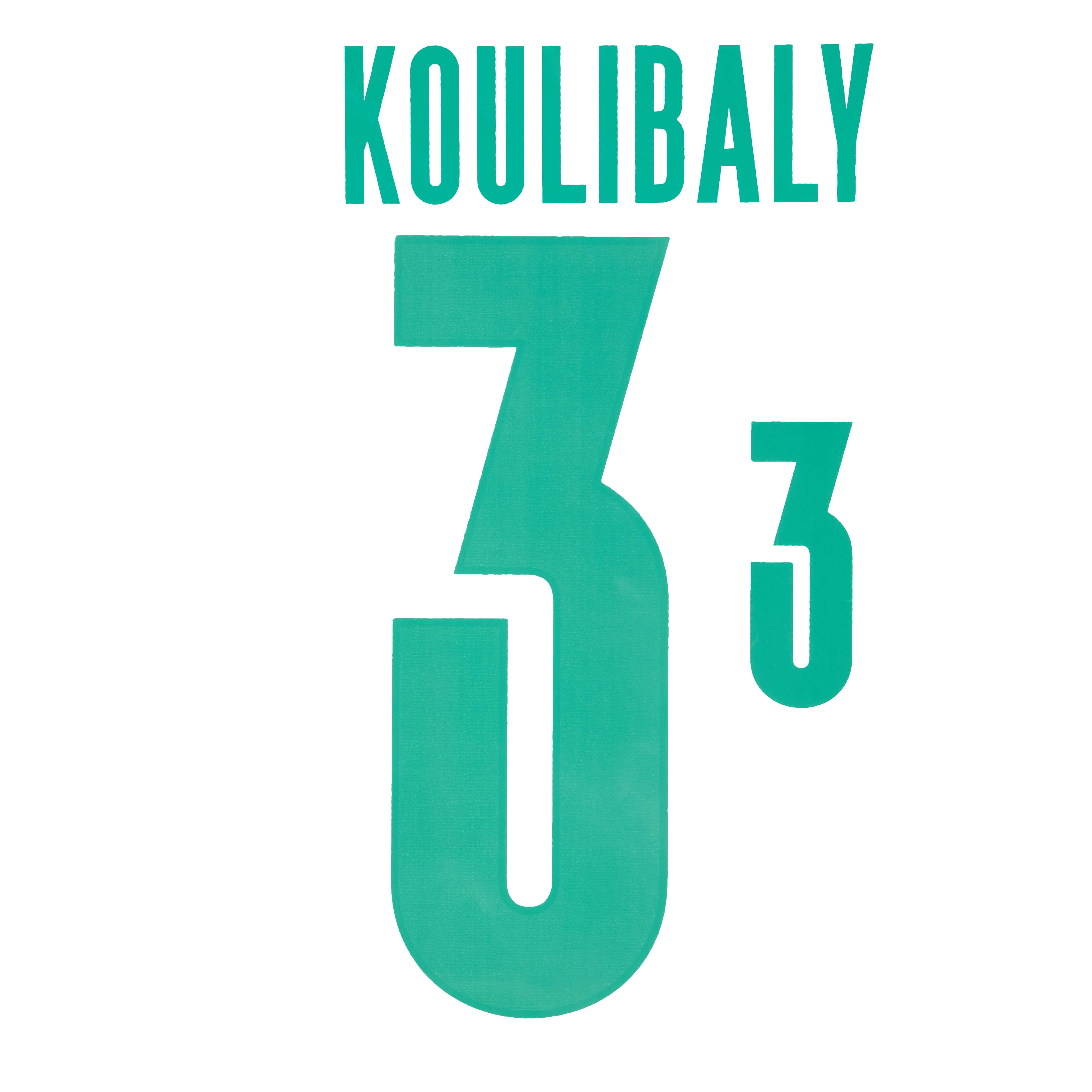 2020-22 Senegal Home Koulibaly #3 Name Set