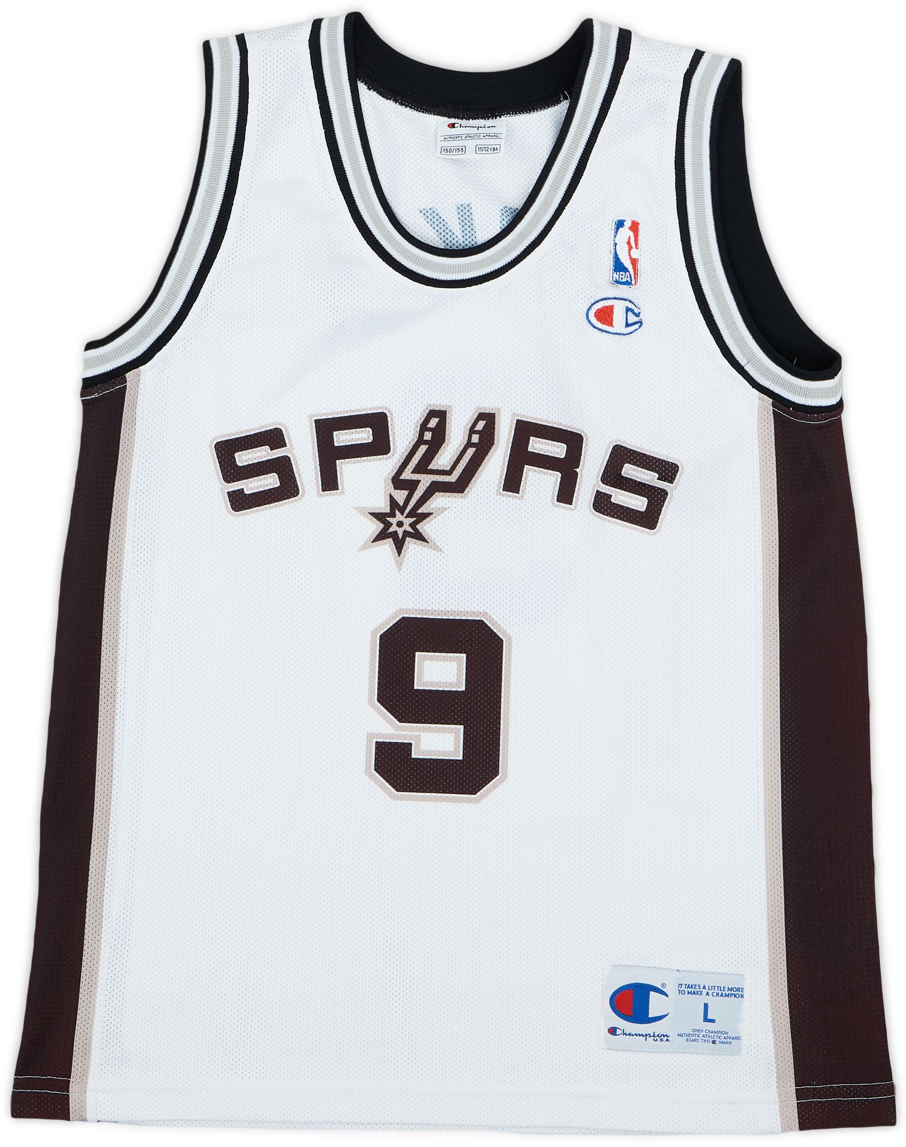 2002-10 San Antonio Spurs Parker #9 Champion Home Jersey - 8