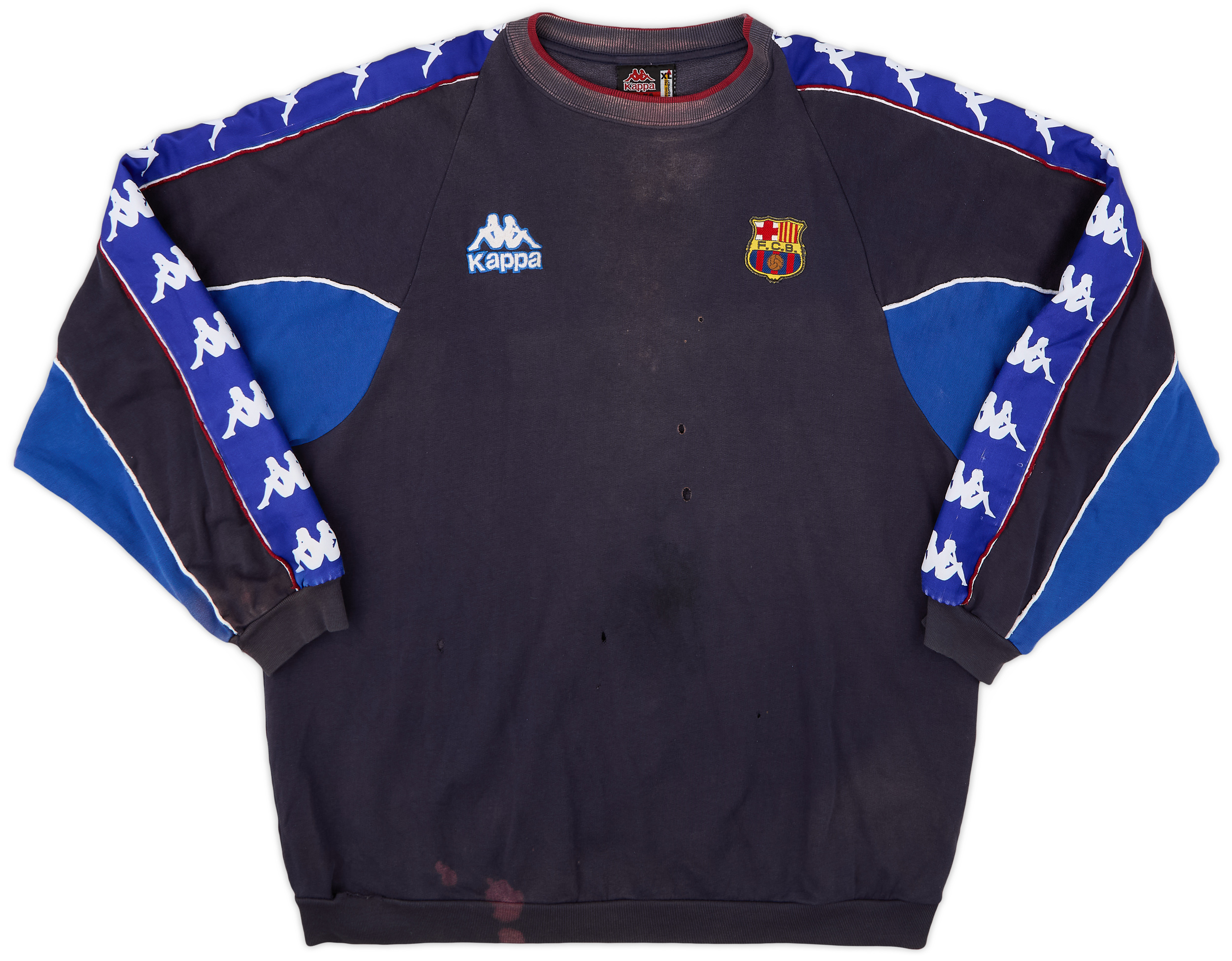 トップス 90s 00s \"FC BARCELONA\" game sweat shirt 1999-00 Barcelona Player Issue Nike Sweat Top (L)