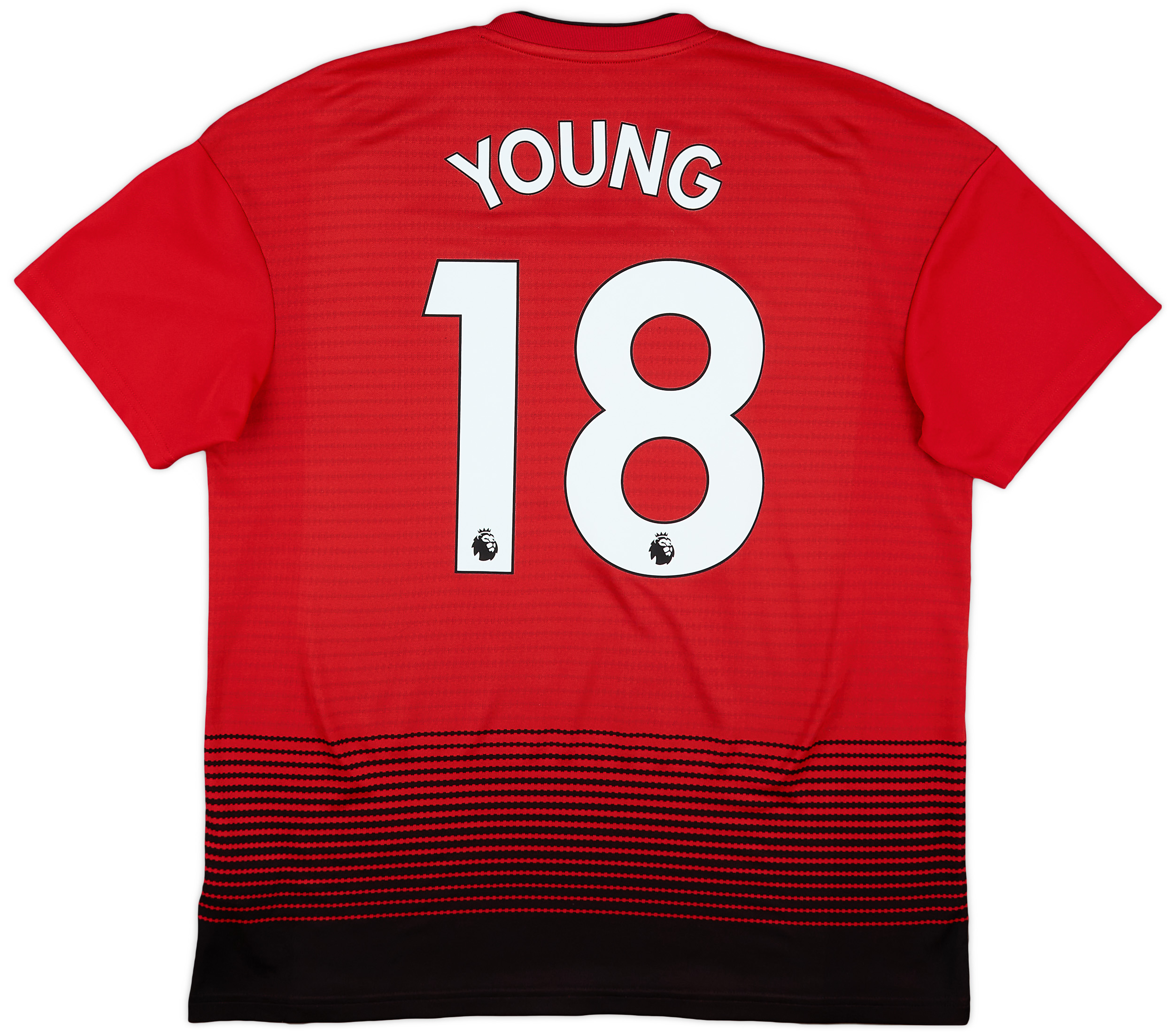 2018-19 Manchester United Home Shirt Young #18 - 9/10 - (L)