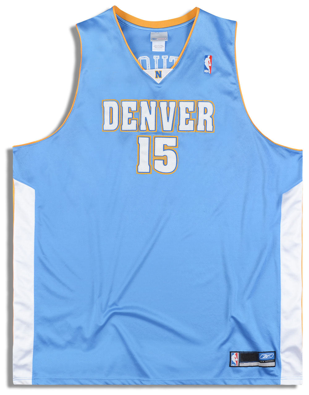 2003-06 Authentic Denver Nuggets Anthony #15 Reebok Jersey (Away) 4XL