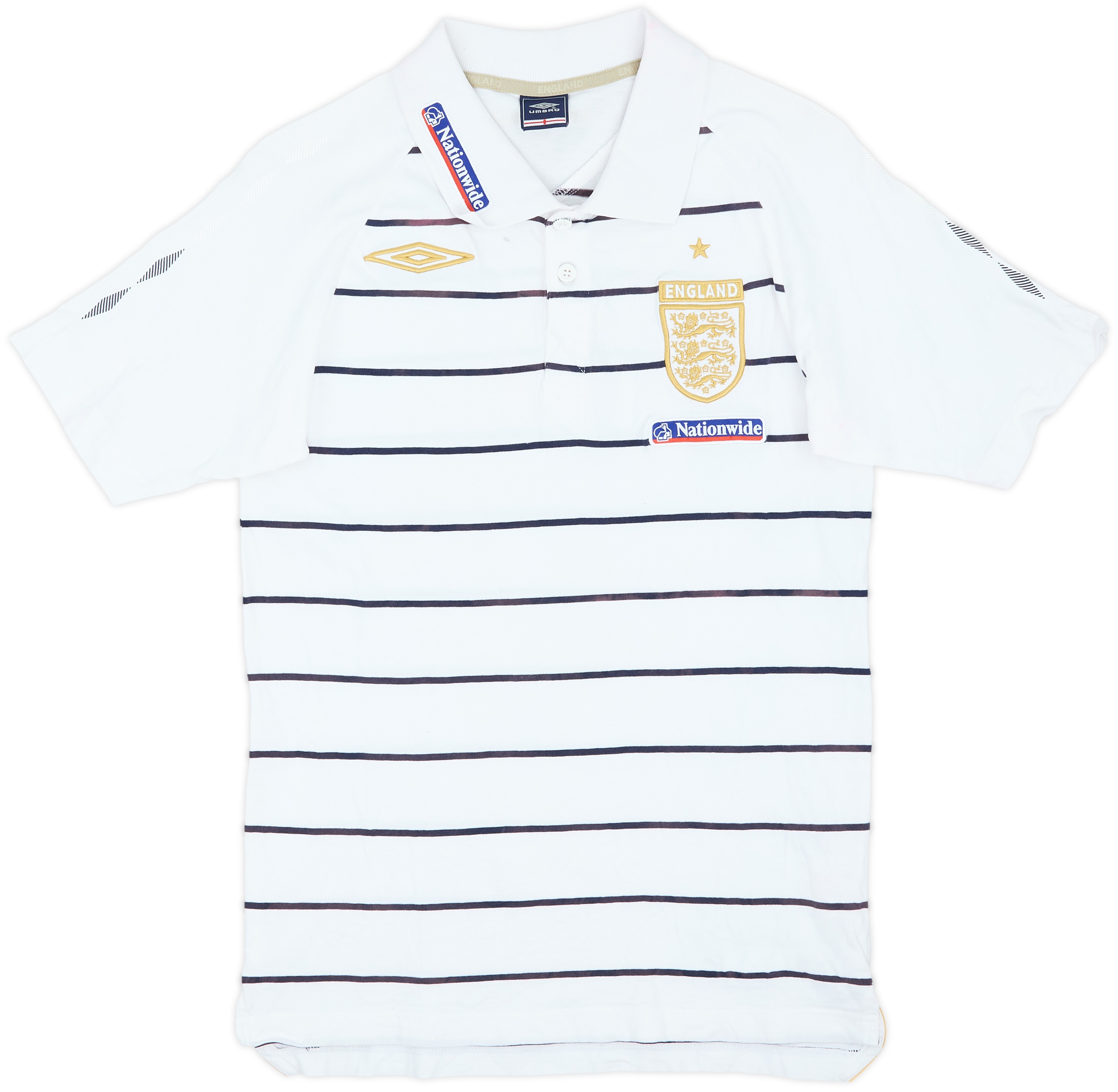 2004-06 England Umbro Polo Shirt - 7/10 - (M)