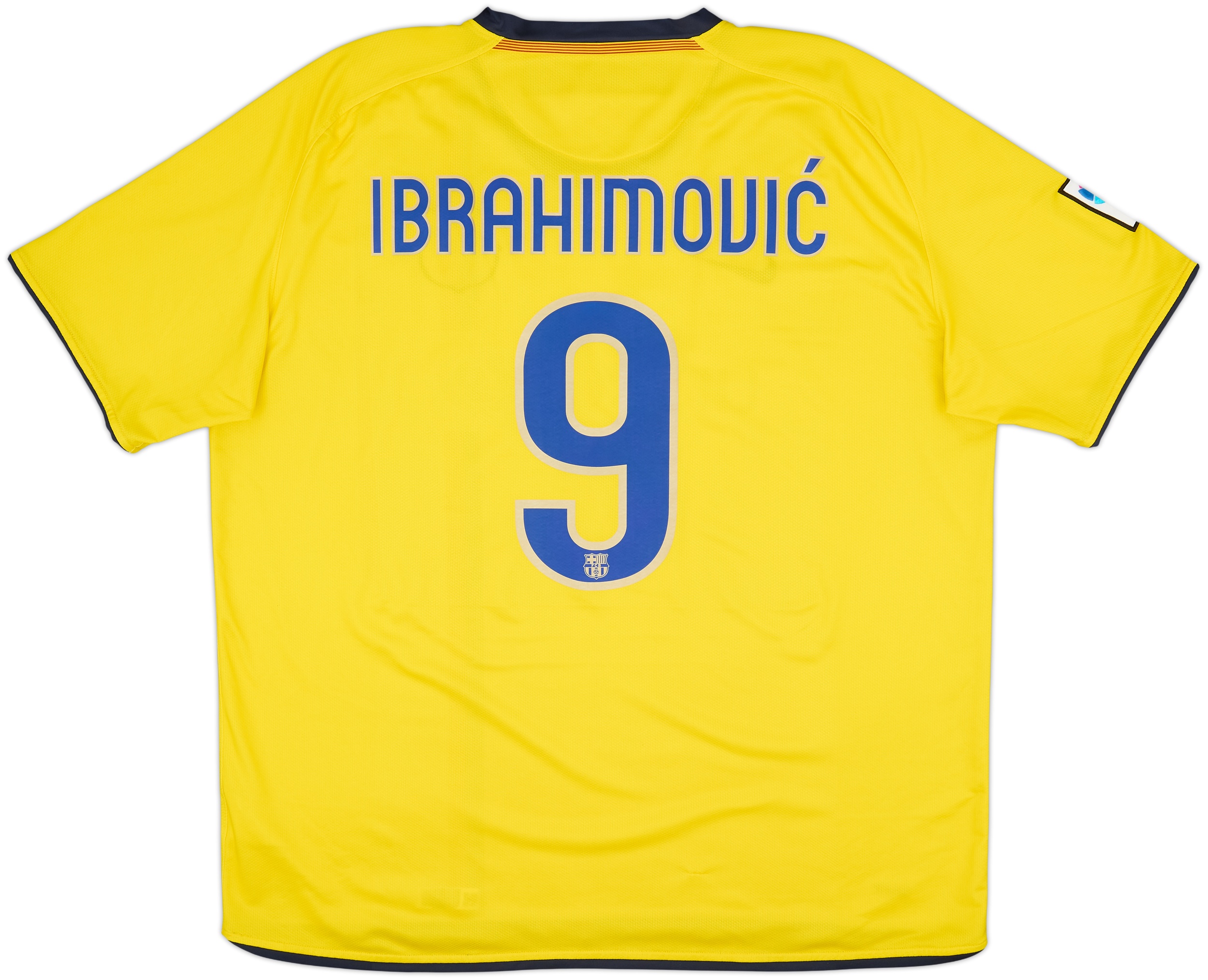 2008-10 Barcelona Away Shirt Ibrahimovic #9 - 7/10 - (XXL)