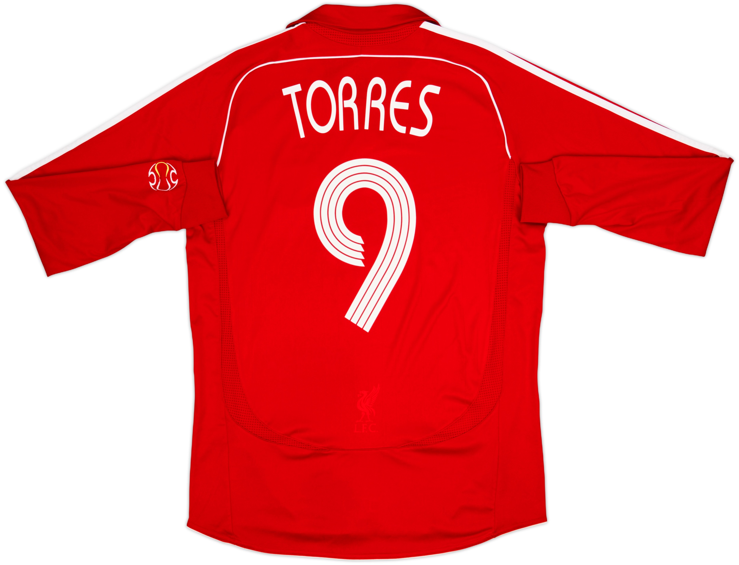 2006-08 Liverpool Home L/S Shirt Torres #9 - 6/10 - (M)
