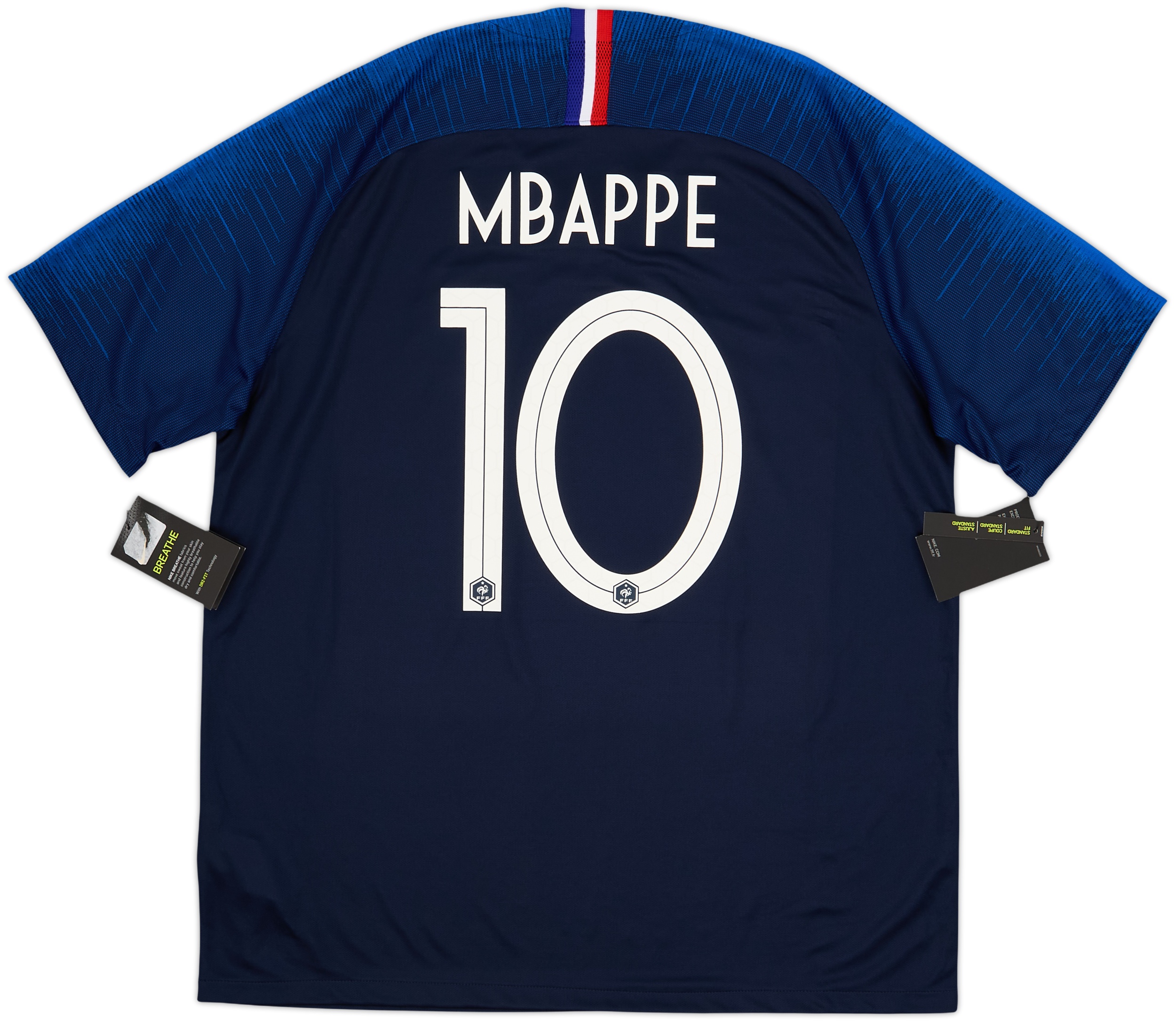 Kit Patch Et Flocage Mbappé #10 - Maillot France 2018 Coupe Du Monde FIFA