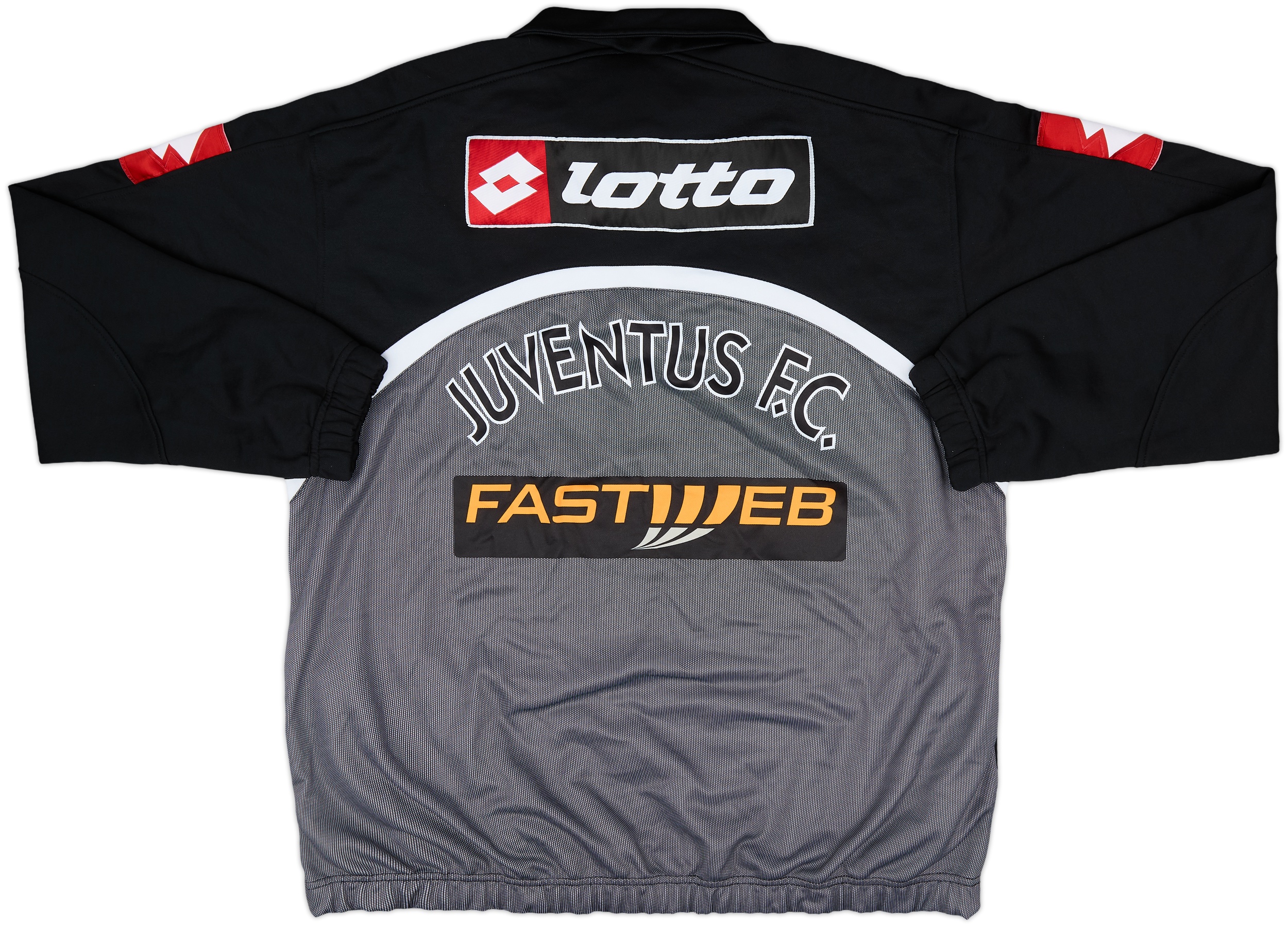 02～03”Lotto Juventus ビンテージジャージ ブラック/グレー 2001-02 Juventus Lotto Track Jacket - 9/10 - (S)