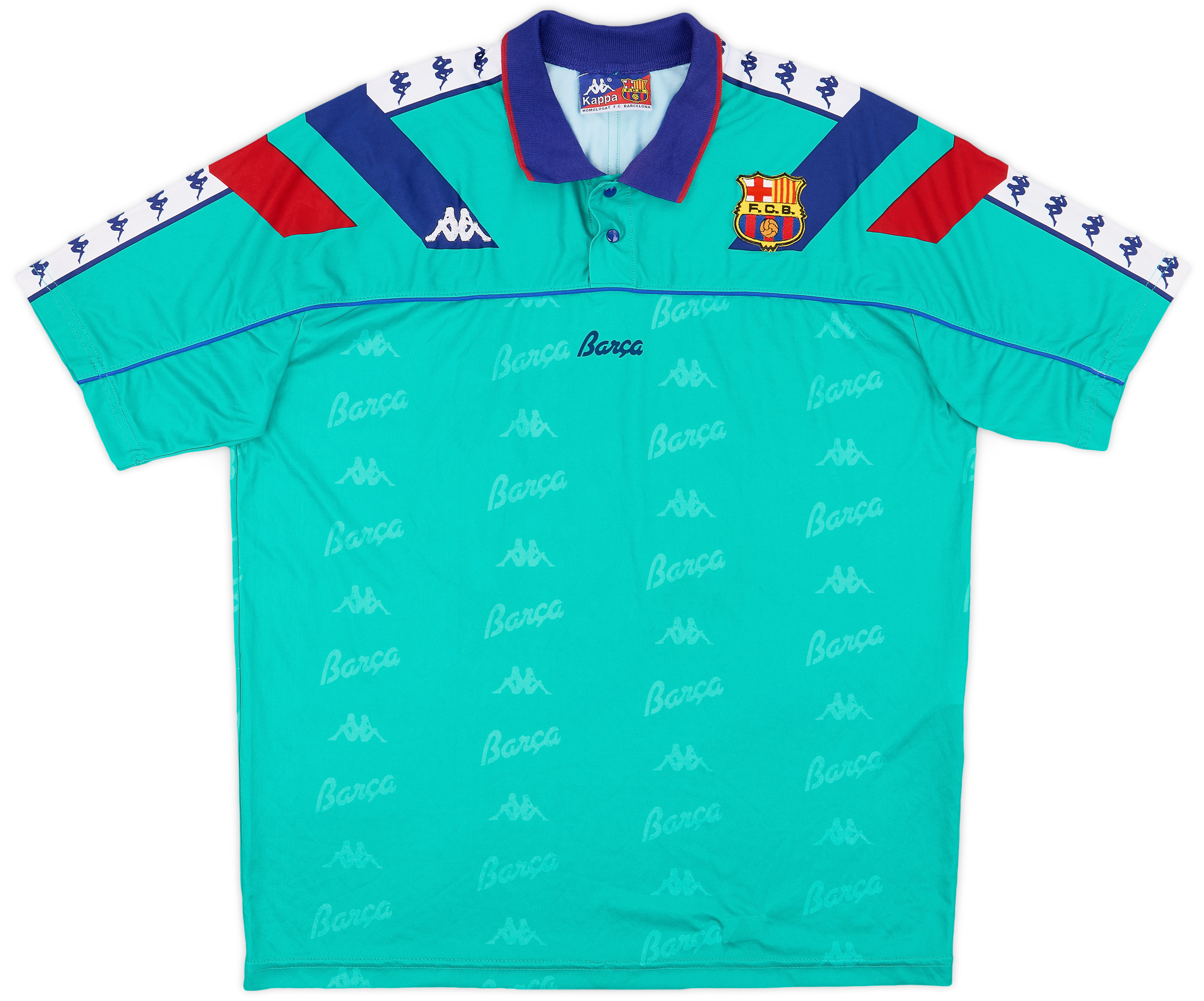 FC BARCELONA Kappa ゲームシャツ L相当 ブルー ブロークコア FC BARCELONA Kappa ゲームシャツ L相当 ブルー ブロークコア