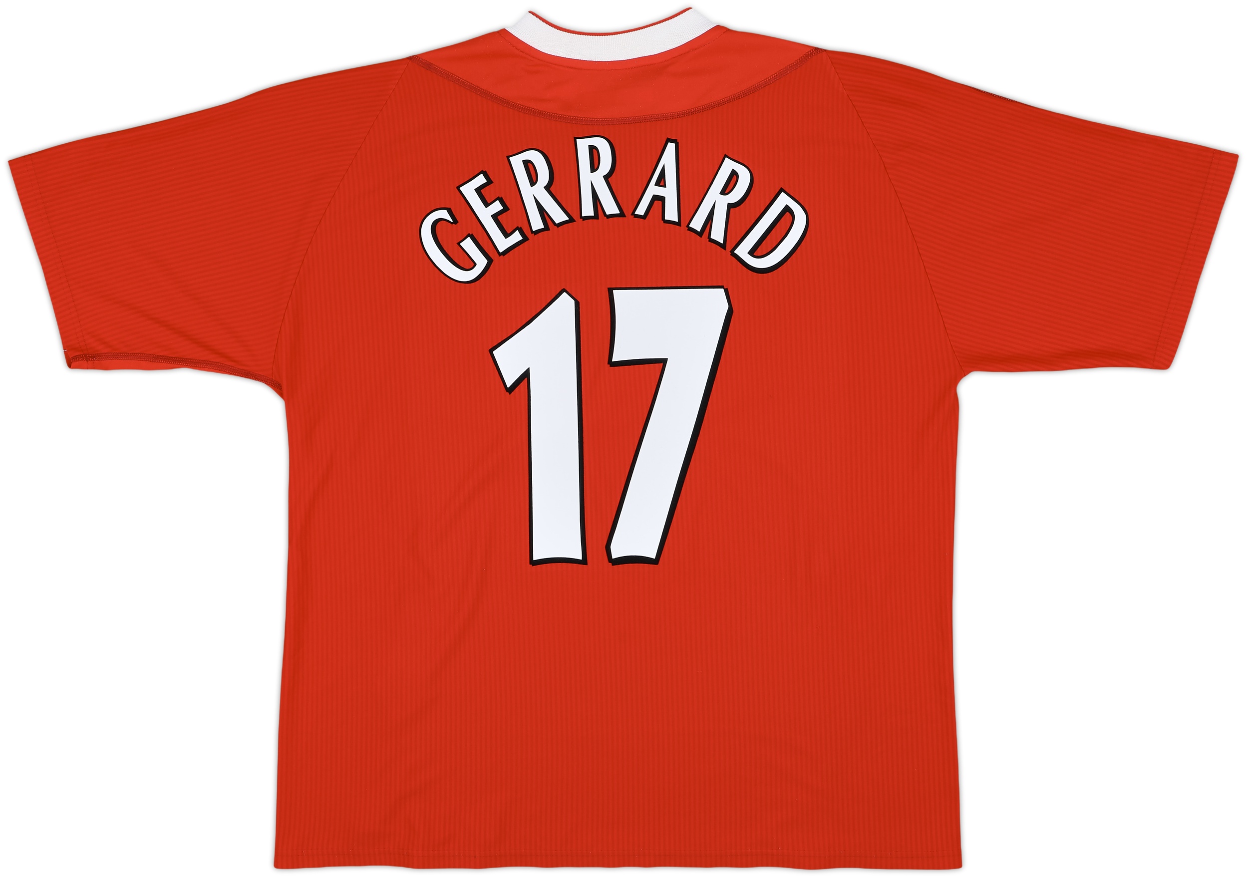 超話題新作 2002-04 (XL) - 6/10 - #17 Gerrard Shirt Home Liverpool ウェア