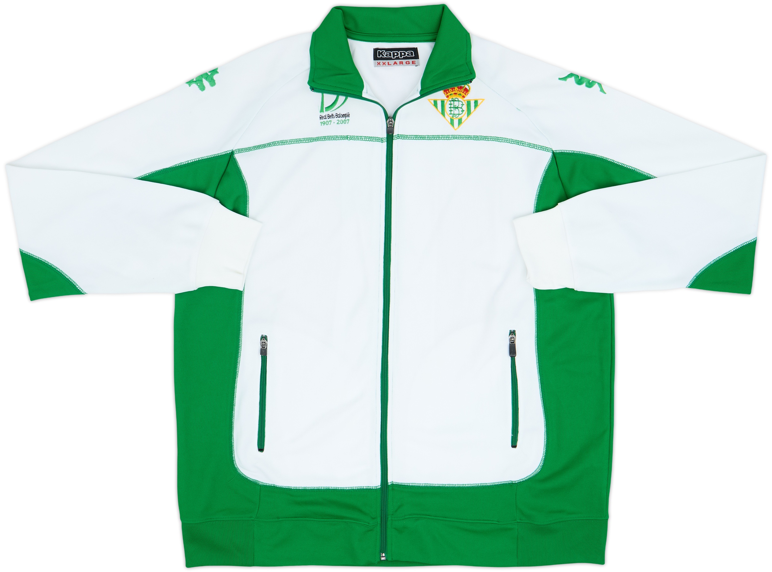 2007-08 Real Betis Kappa Track Jacket - 8/10 - (XXL)