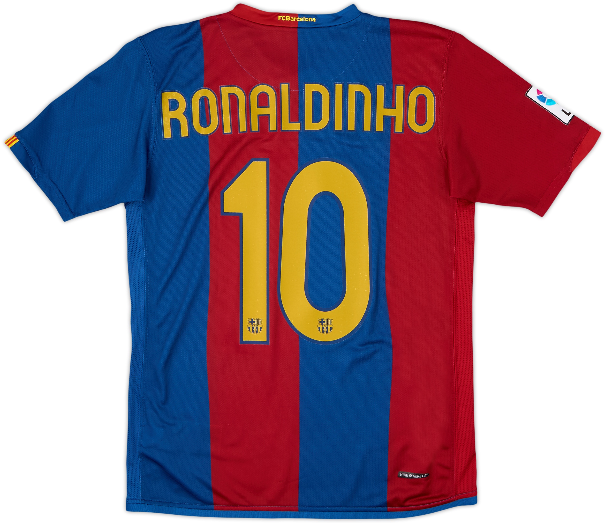 2006-07 Barcelona Home Shirt Ronaldinho #10 - 8/10 - (XL.Boys)