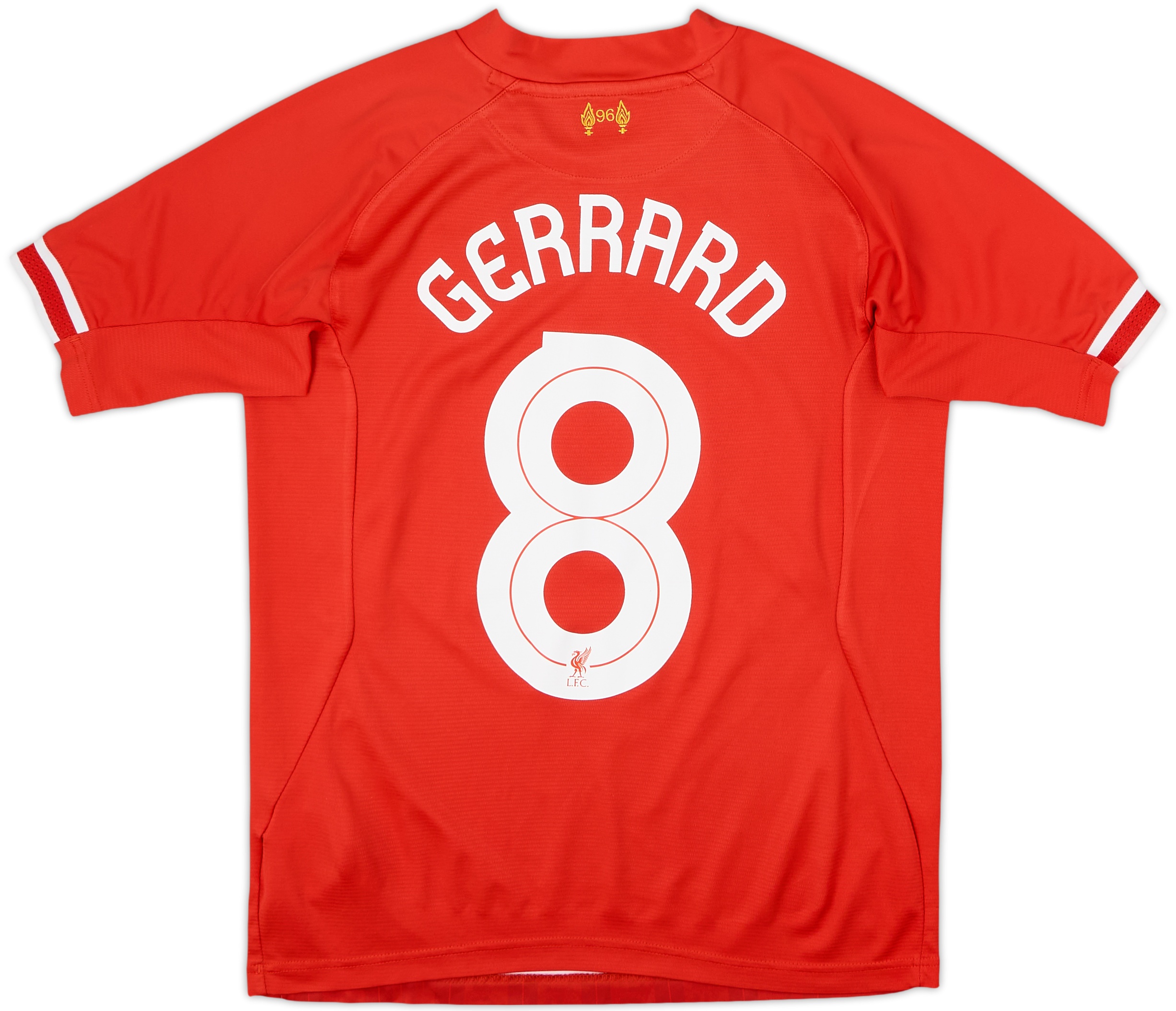 2013-14 Liverpool Home Shirt Gerrard #8 - 8/10 - (S)