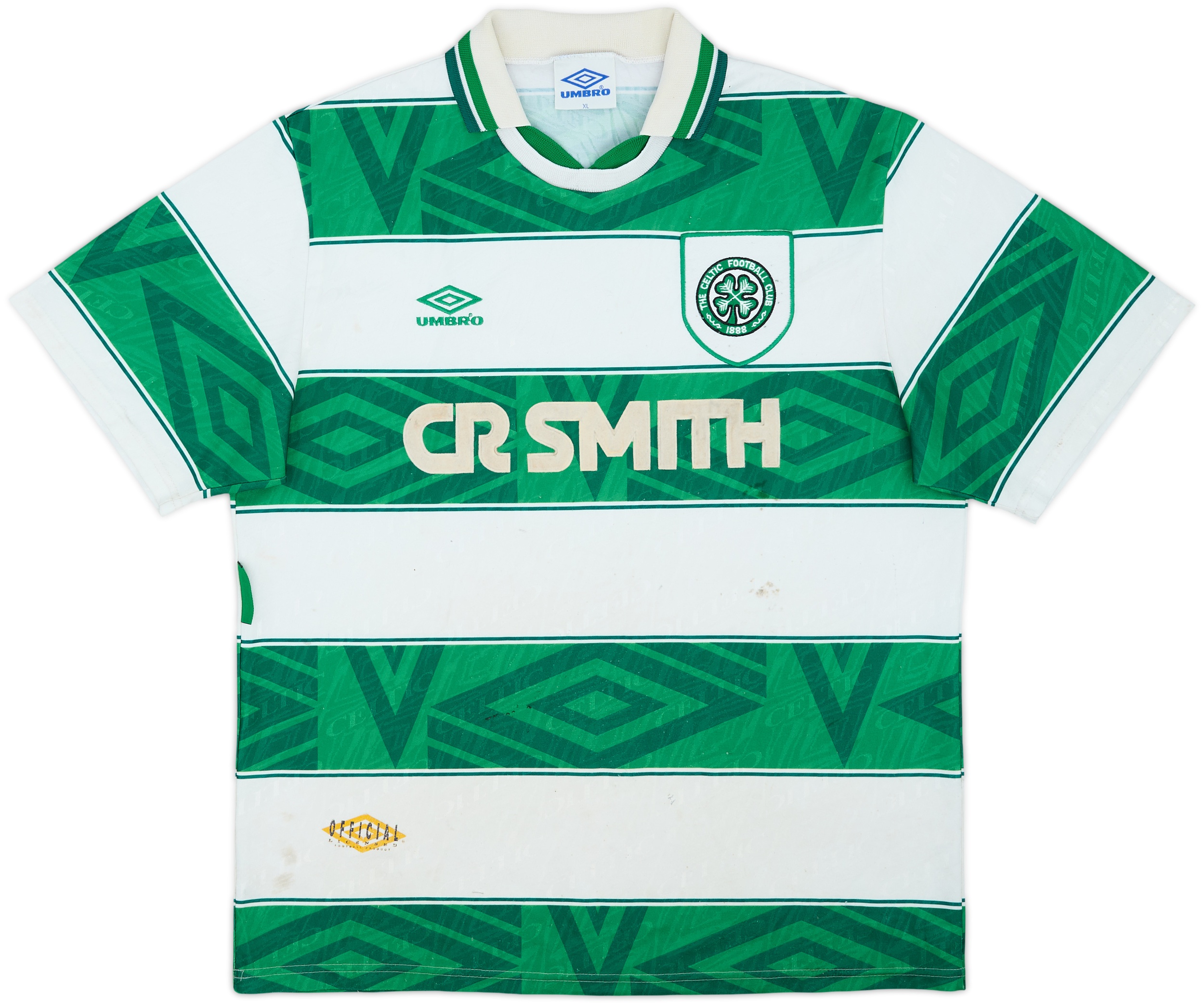 1993-95 Celtic Home Shirt - 4/10 - (XL)