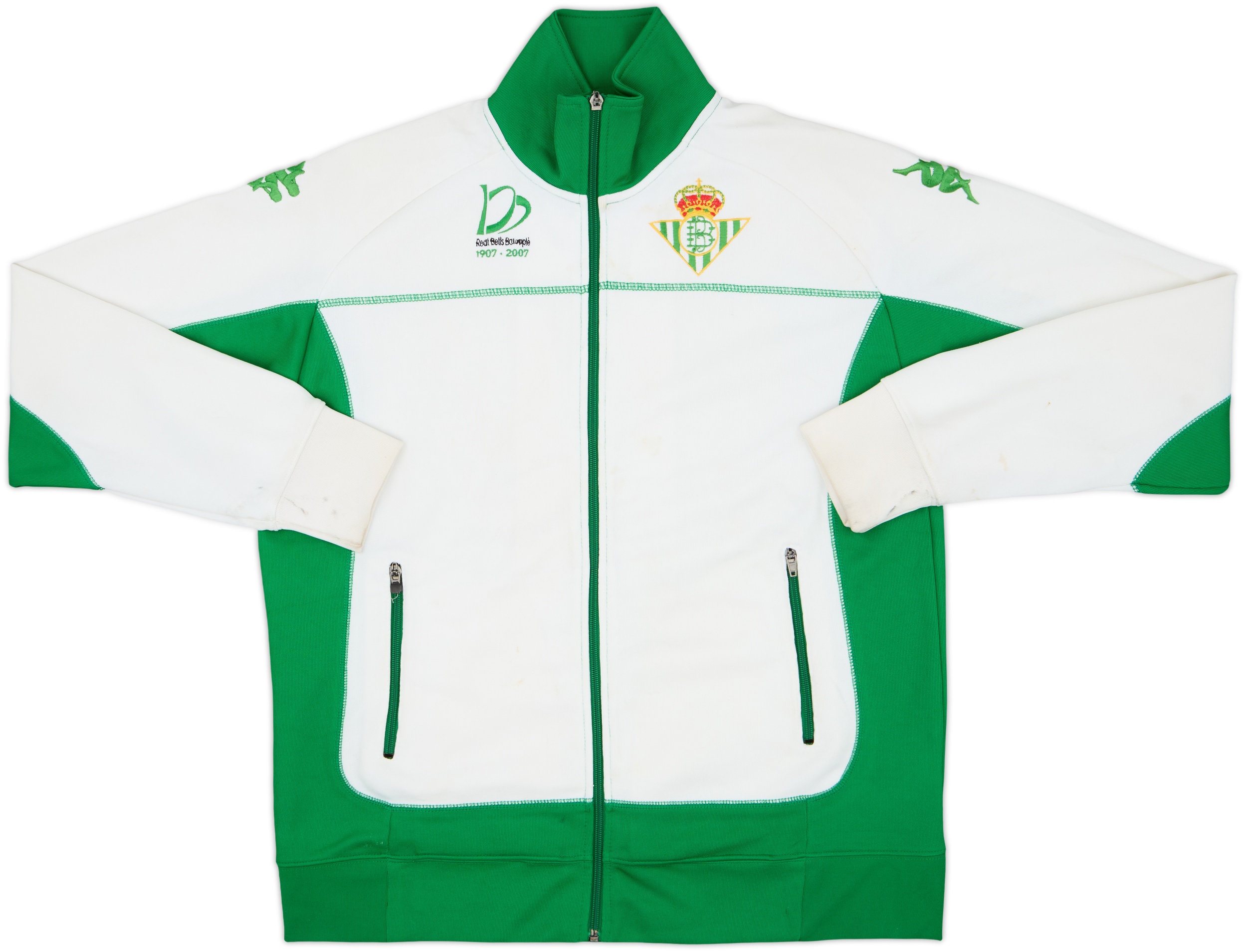 2007-08 Real Betis Kappa Track Jacket - 5/10 - (M)