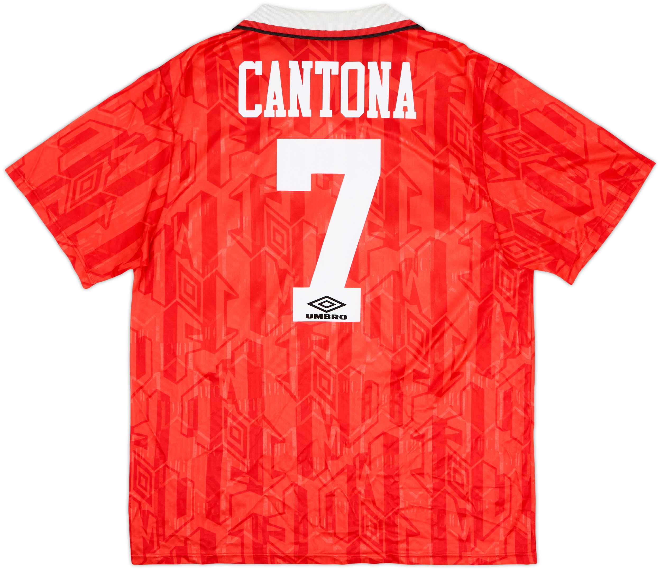 1992-94 Manchester United Home Shirt Cantona #7 - 8/10 - (XL)