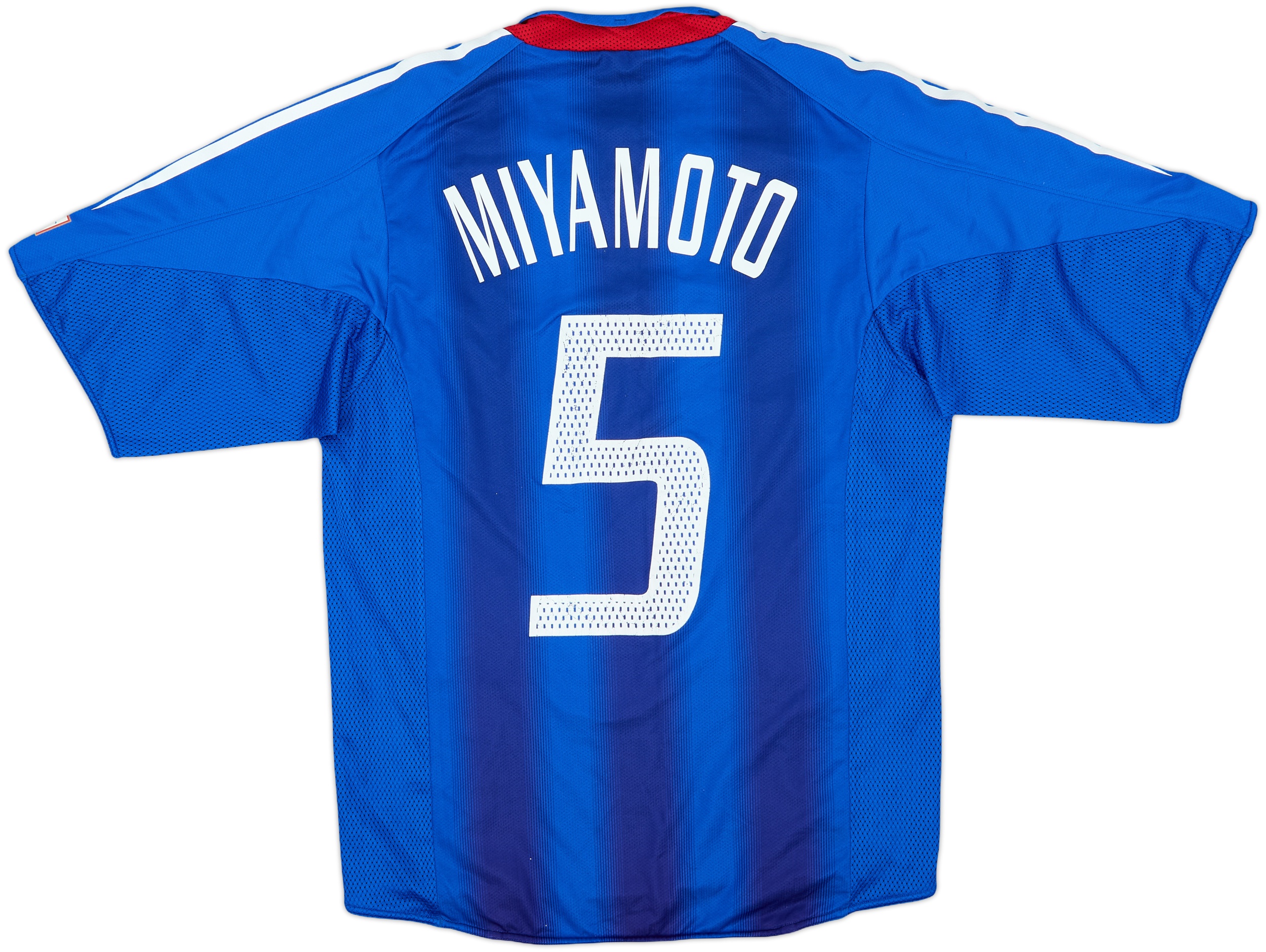 超貴重‼️2002日韓WC時 日本代表 ユニフォーム 背番号5 MIYAMOTO 2004-06 Japan Player Issue Home Shirt Miyamoto #5 - 5/10 - (S)