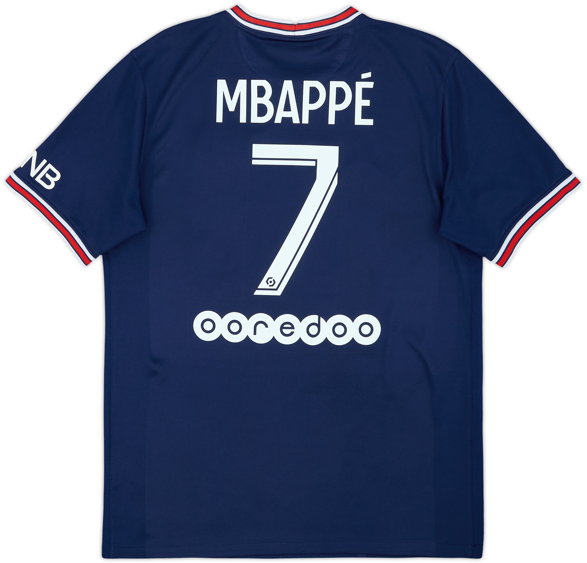 2021-22 Paris Saint-Germain Home Shirt Mbappe #7 - 8/10 - (M)