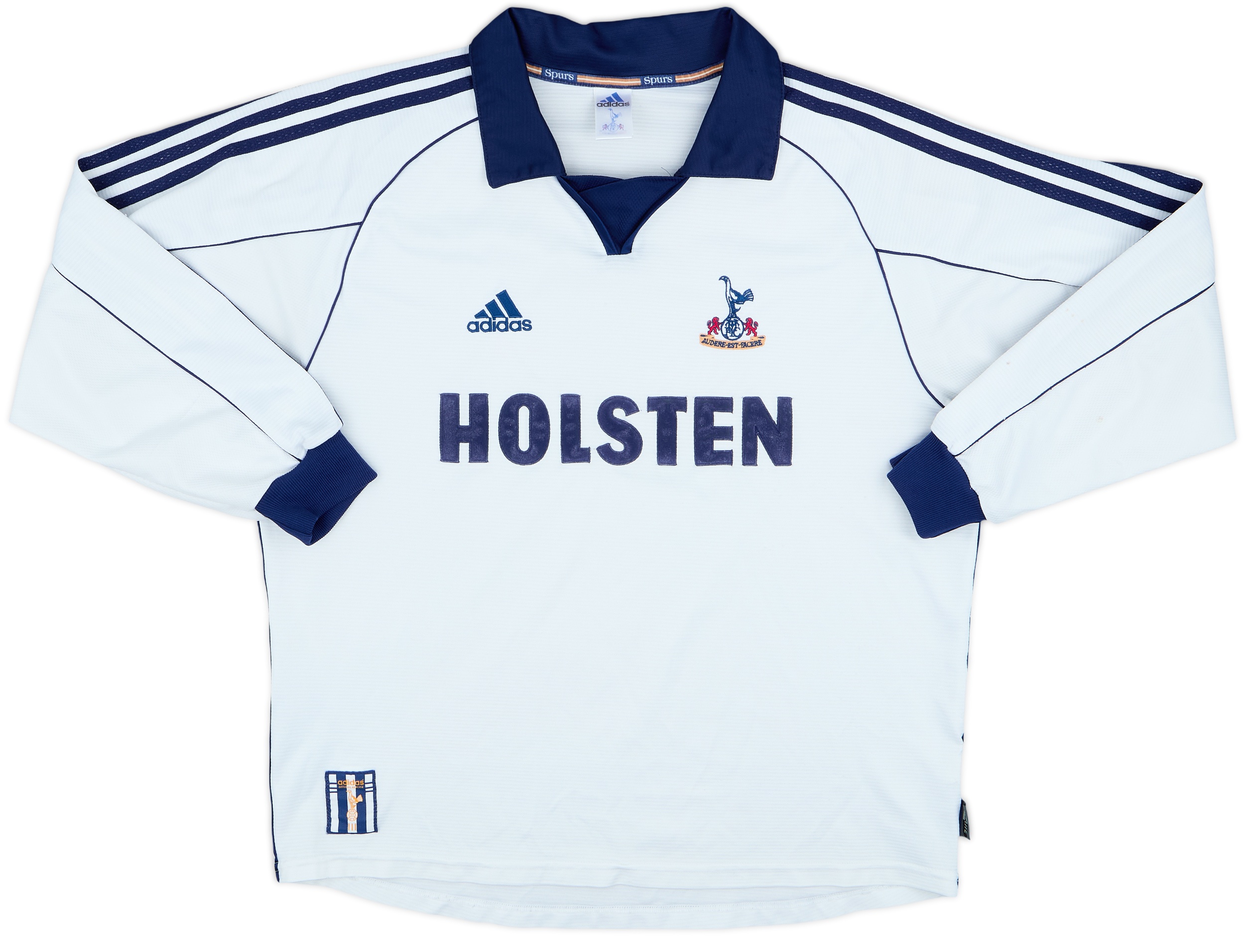 希少Tottenham Hotspur 99-00 adidasトッテナム 1999-01 Tottenham Home L/S Shirt - 7/10 - (L)