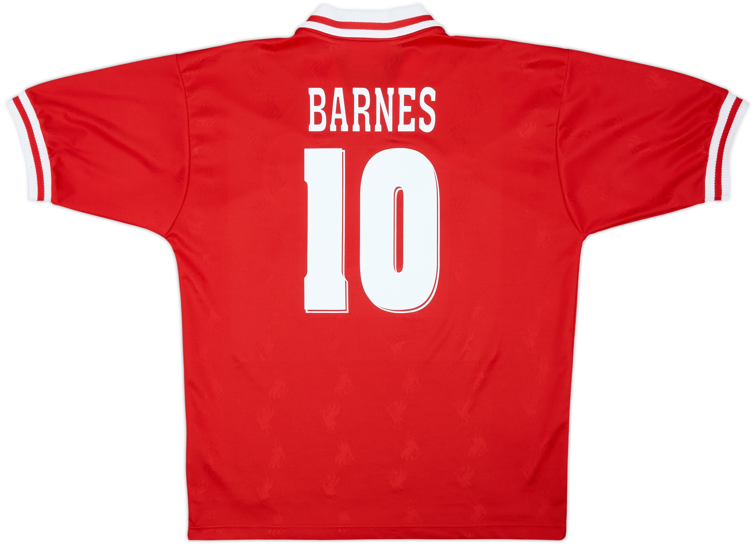 1996-98 Liverpool Home Shirt Barnes #10 - 9/10 - (L)