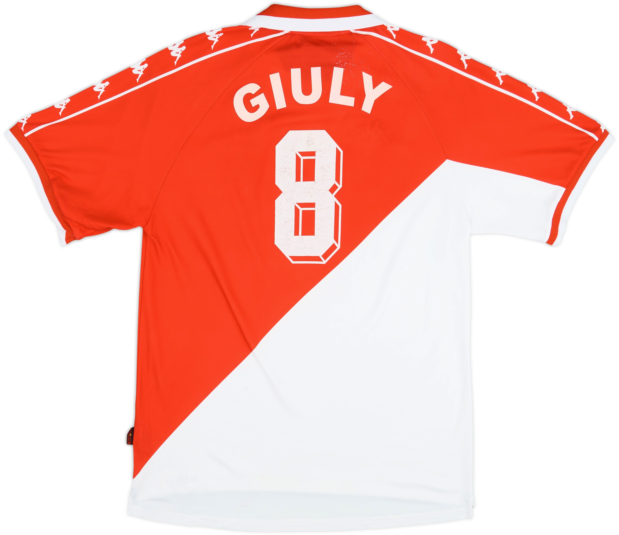 Camiseta de local del Monaco 2000-01 Giuly #8 - 6/10 - (L)