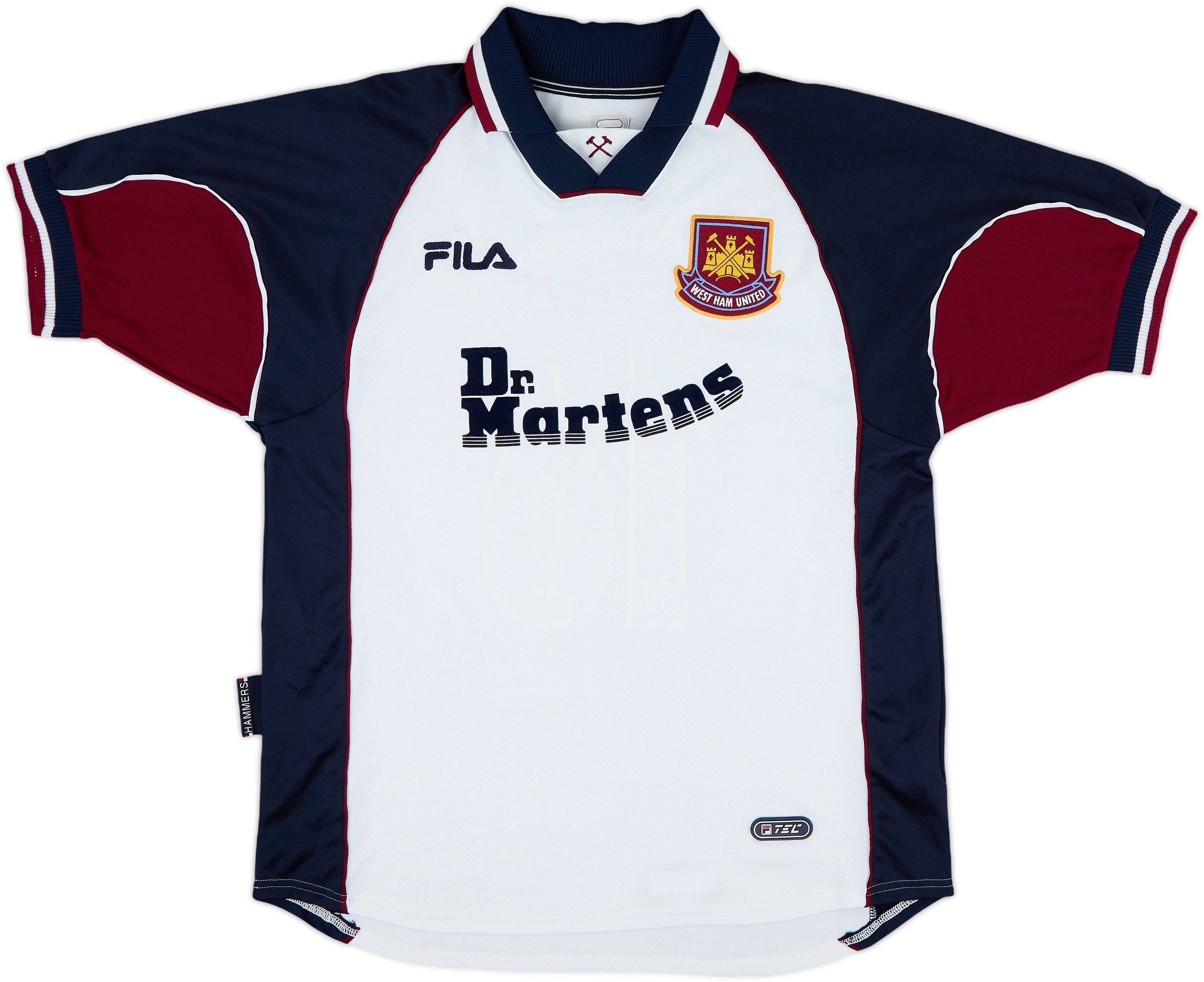 WEST HAM UNITED 1995 1996 1997 AWAY FOOTBALL SHIRT SOCCER