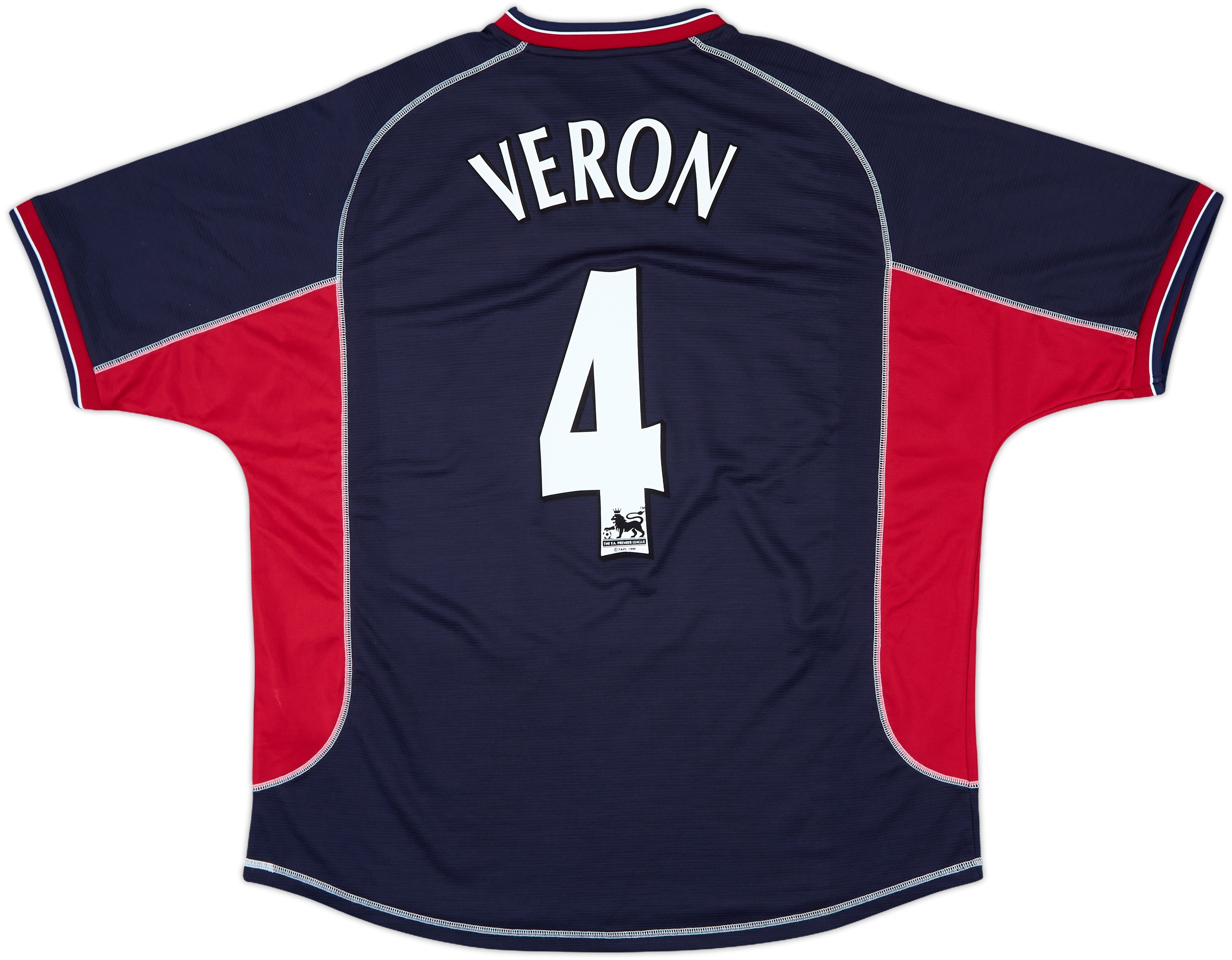 ウェア Manchester United 2002 2003 3rd Veron 2002-03 Manchester United Third Shirt Veron #4 - 8/10 - (L)