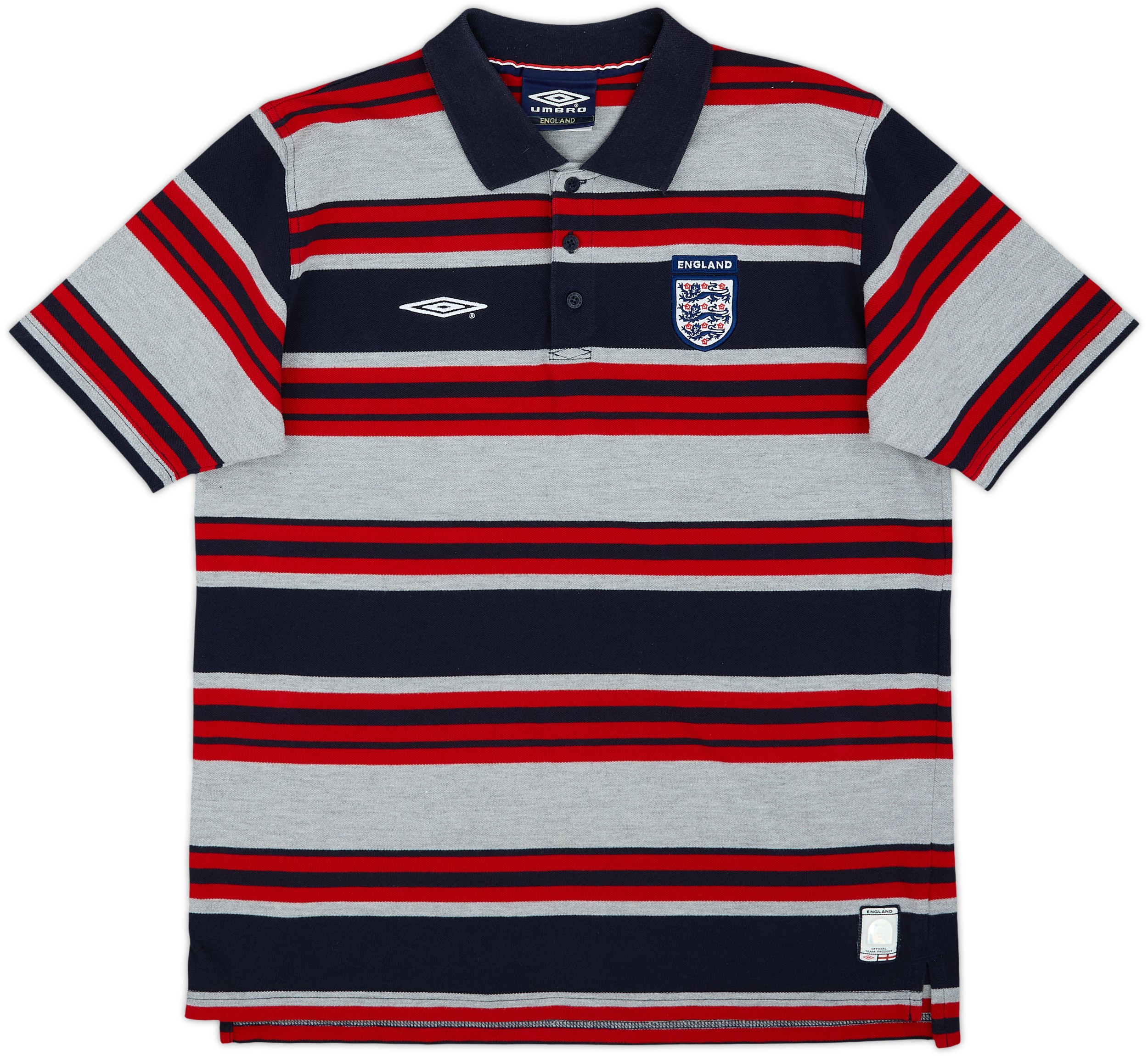 2001-02 England Umbro Polo Shirt - 7/10 - (L)