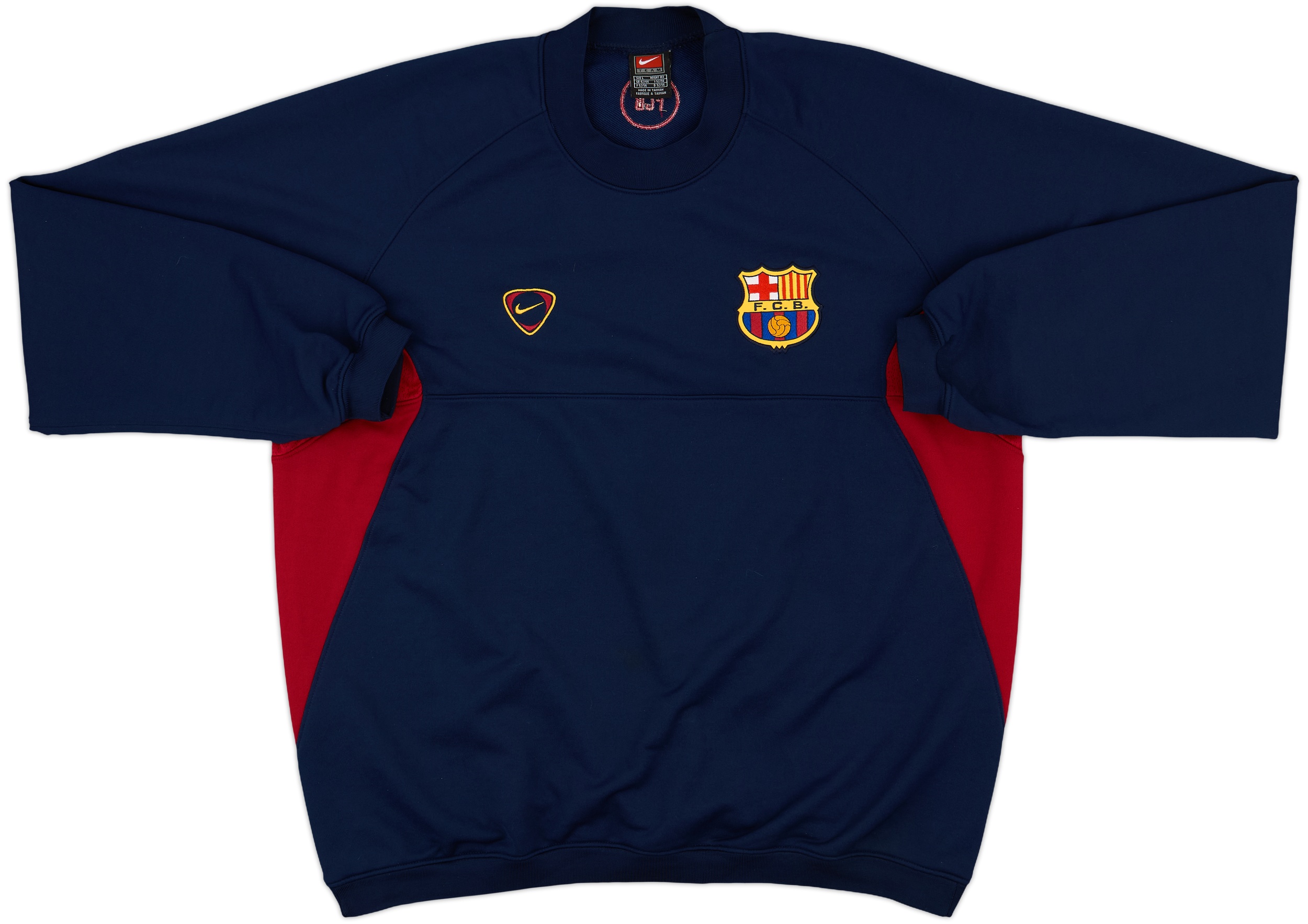 2000-01 Barcelona Nike Sweat Top - 10/10 - (L)