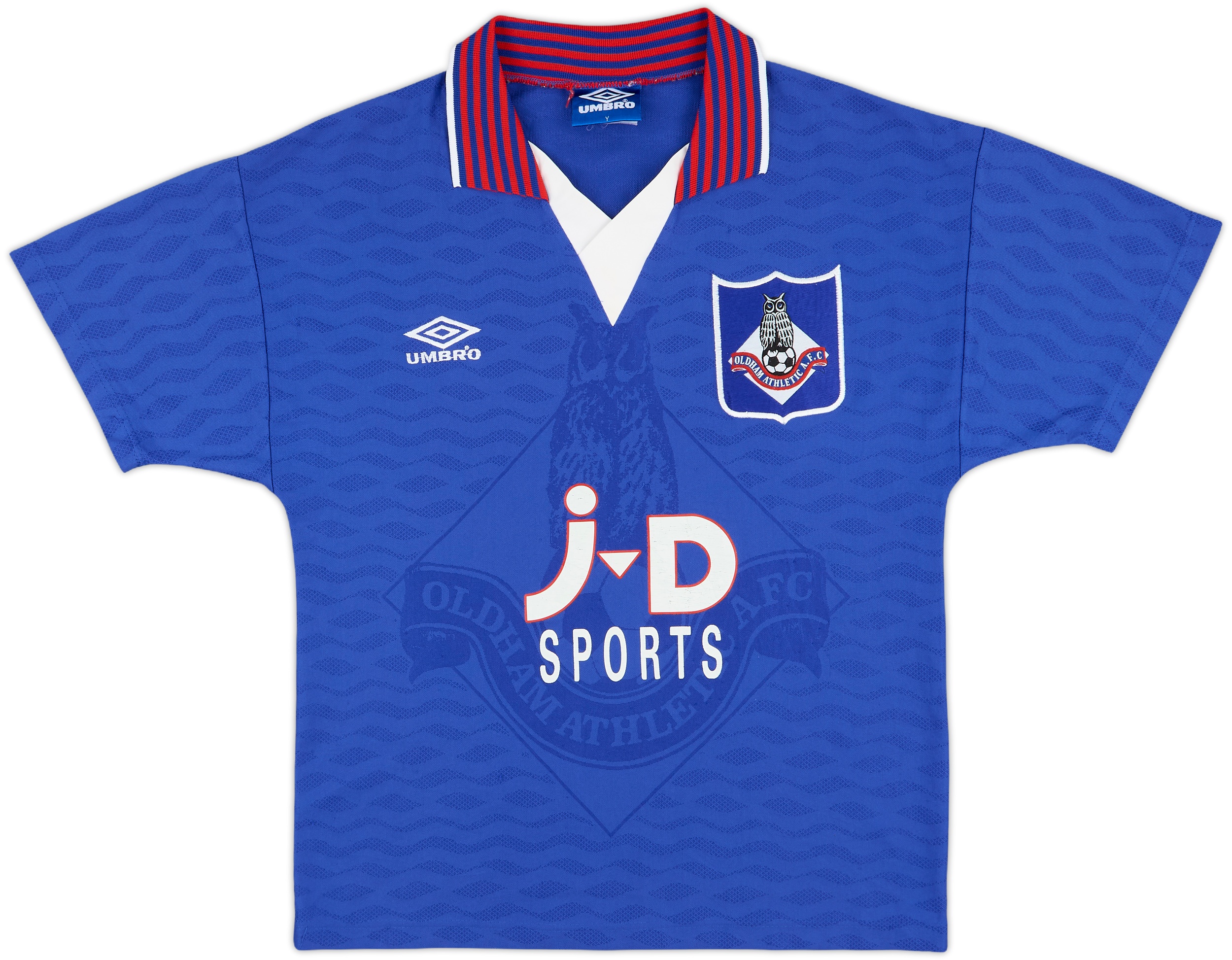 1995-96 Oldham Home Shirt - 7/10 - (Y)