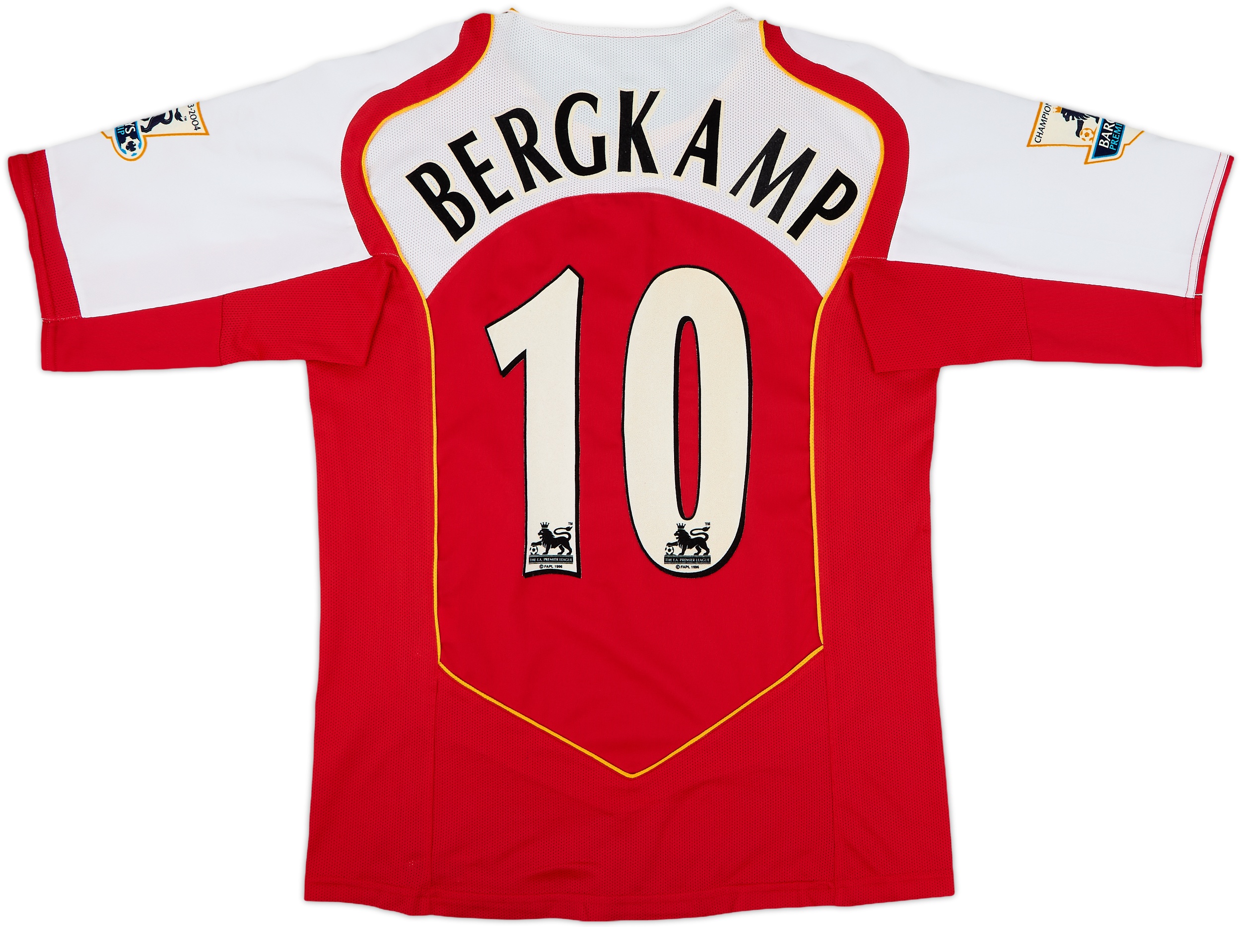 新品 00-01 アーセナル ベルカンプ 10番 シャツ 長袖 BERGKAMP 2000-02 Arsenal Home Shirt Bergkamp #10 - 7/10 - (L)