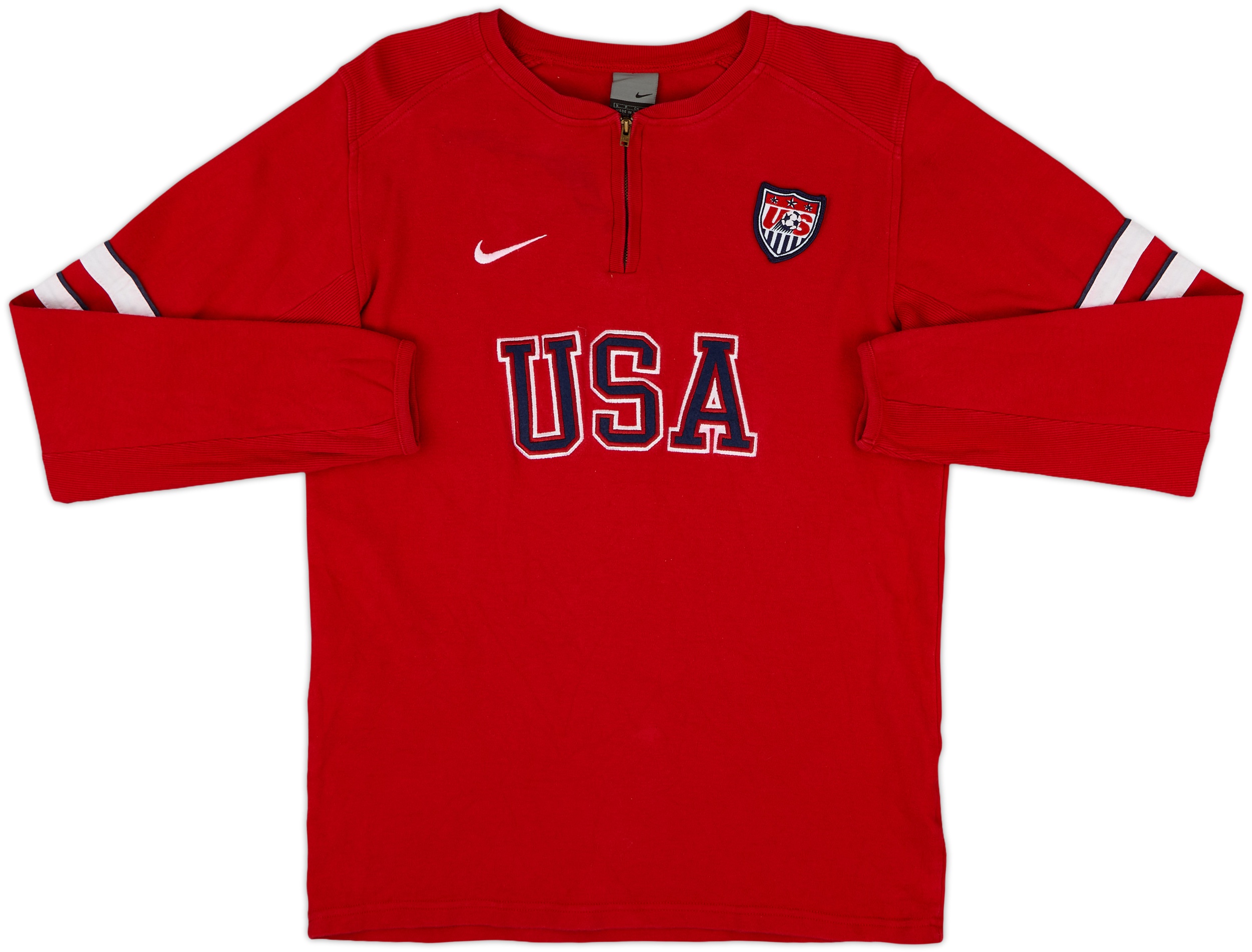 贅沢品 - Top Sweat Zip 1/4 Nike USA 2002-03 6/10 (S) - ウェア