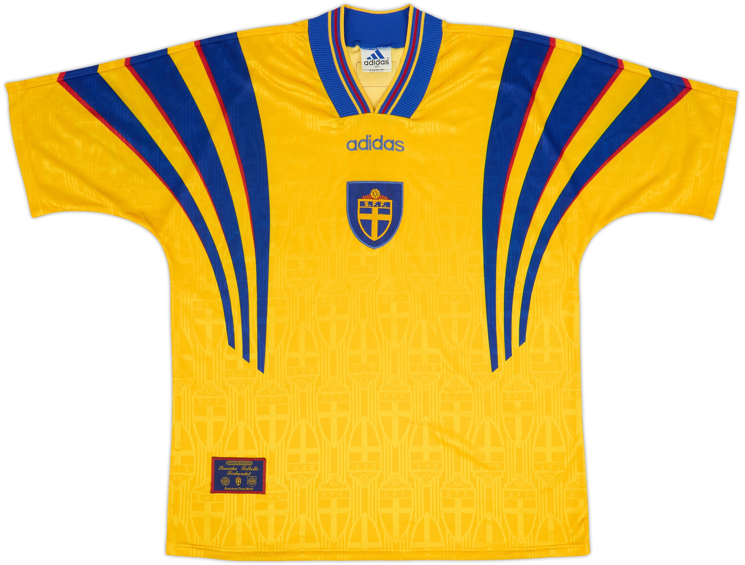1997 Sweden Home Shirt - 9/10 - (XL)