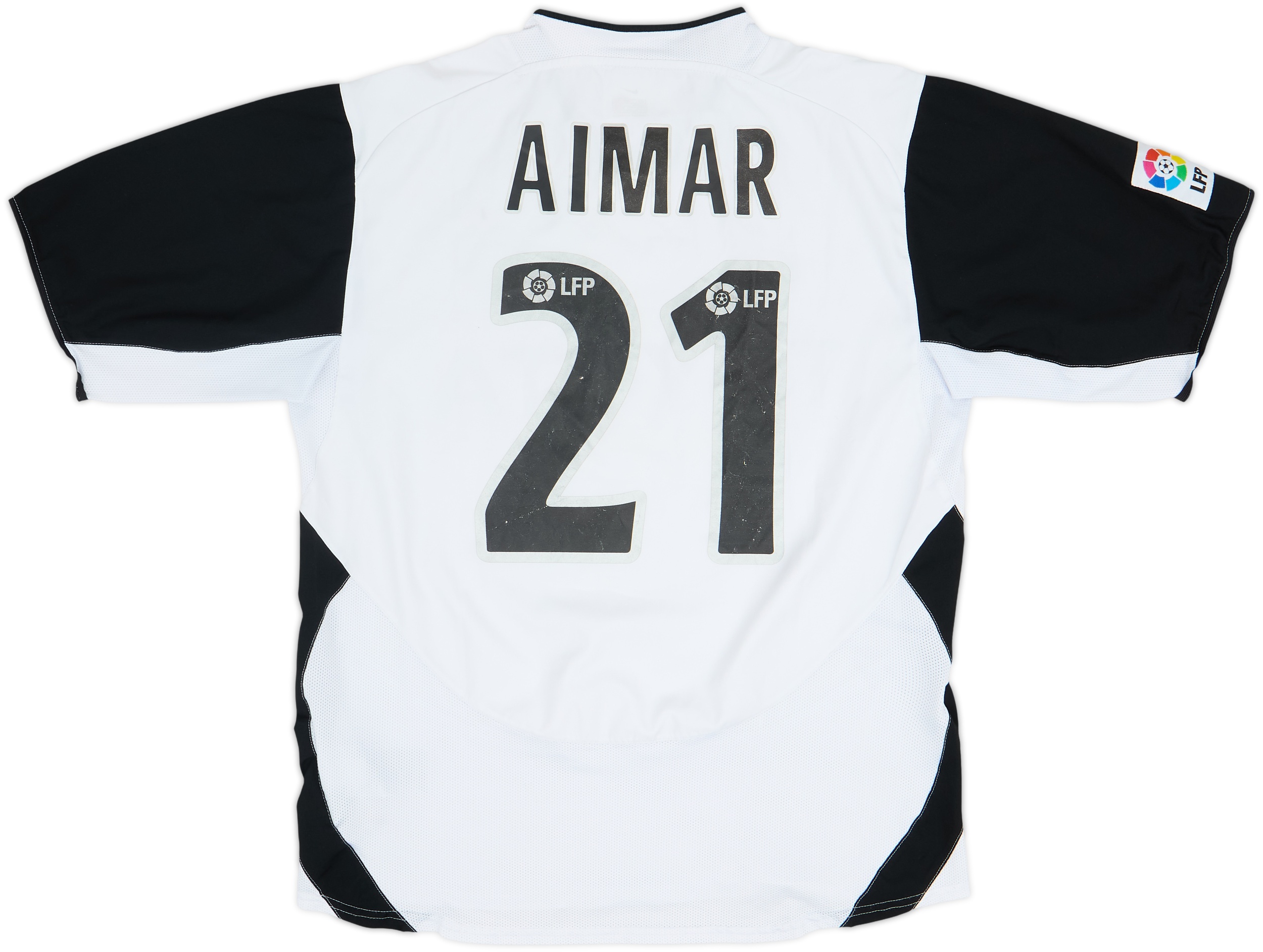2003-04 Valencia Home Shirt Aimar #21 - 6/10 - (L)