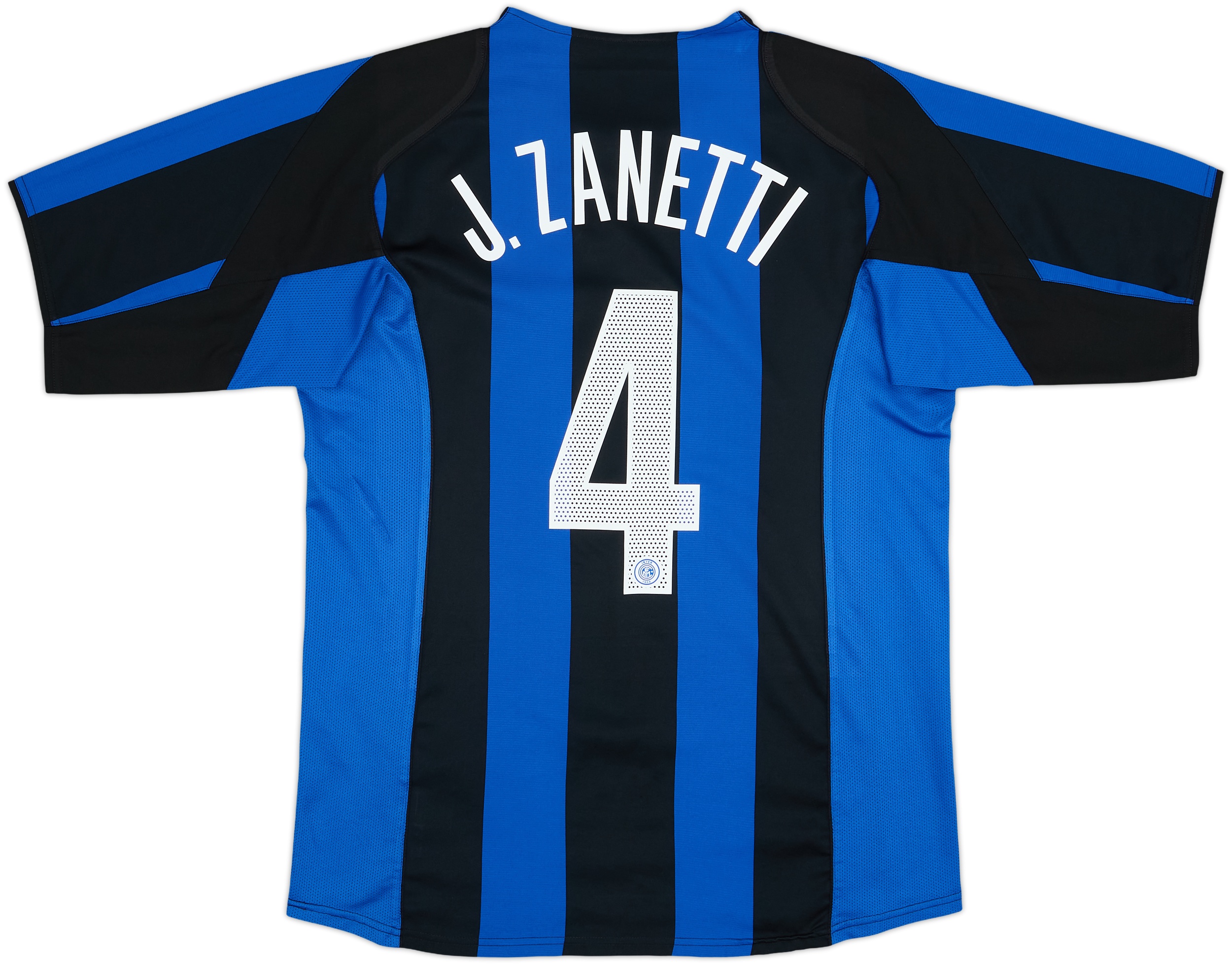2004-05 Inter Milan Home Shirt J.Zanetti #4 - 6/10 - (L)