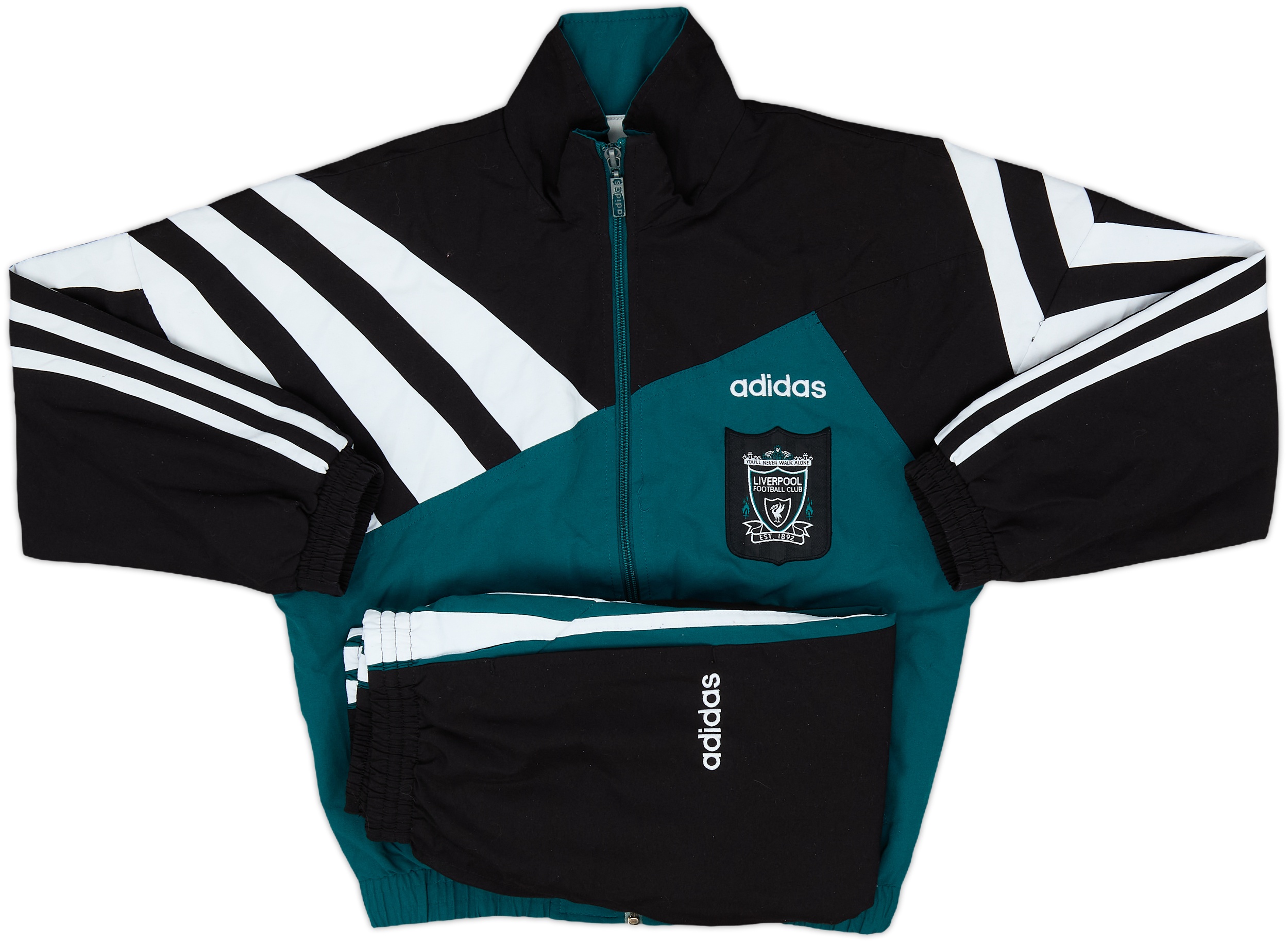 1995-96 Liverpool adidas Tracksuit - 9/10 - (M.Boys)