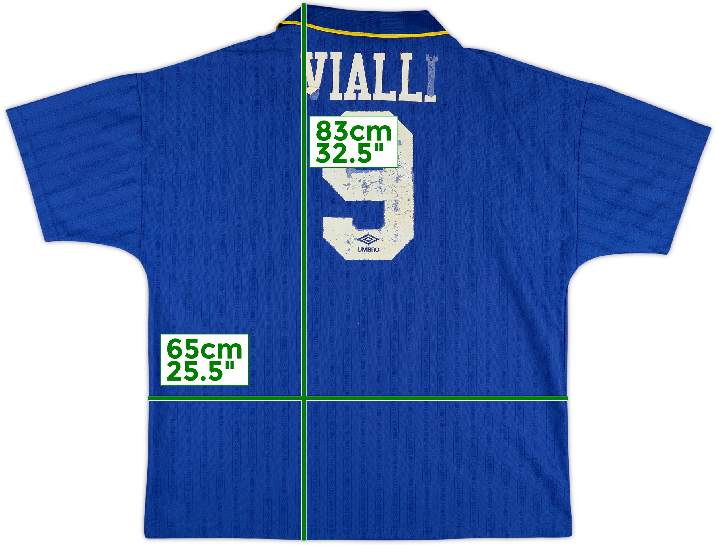 チェルシー　97/99 UMBRO VIALLI No.9 Mサイズ 1997/99 VIALLI #9 Chelsea Vintage Umbro CUP WINNERS CUP