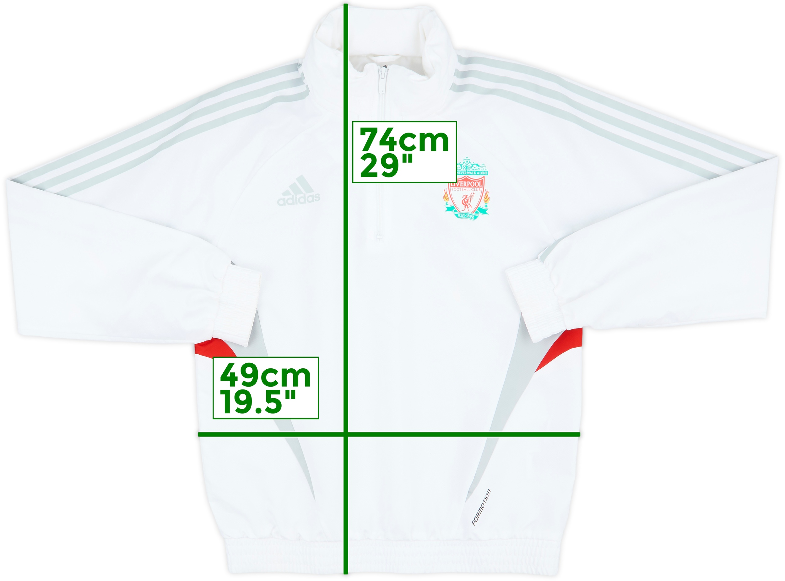 2008-09 Liverpool adidas Hooded 1/4 Zip Training Top - 10/10