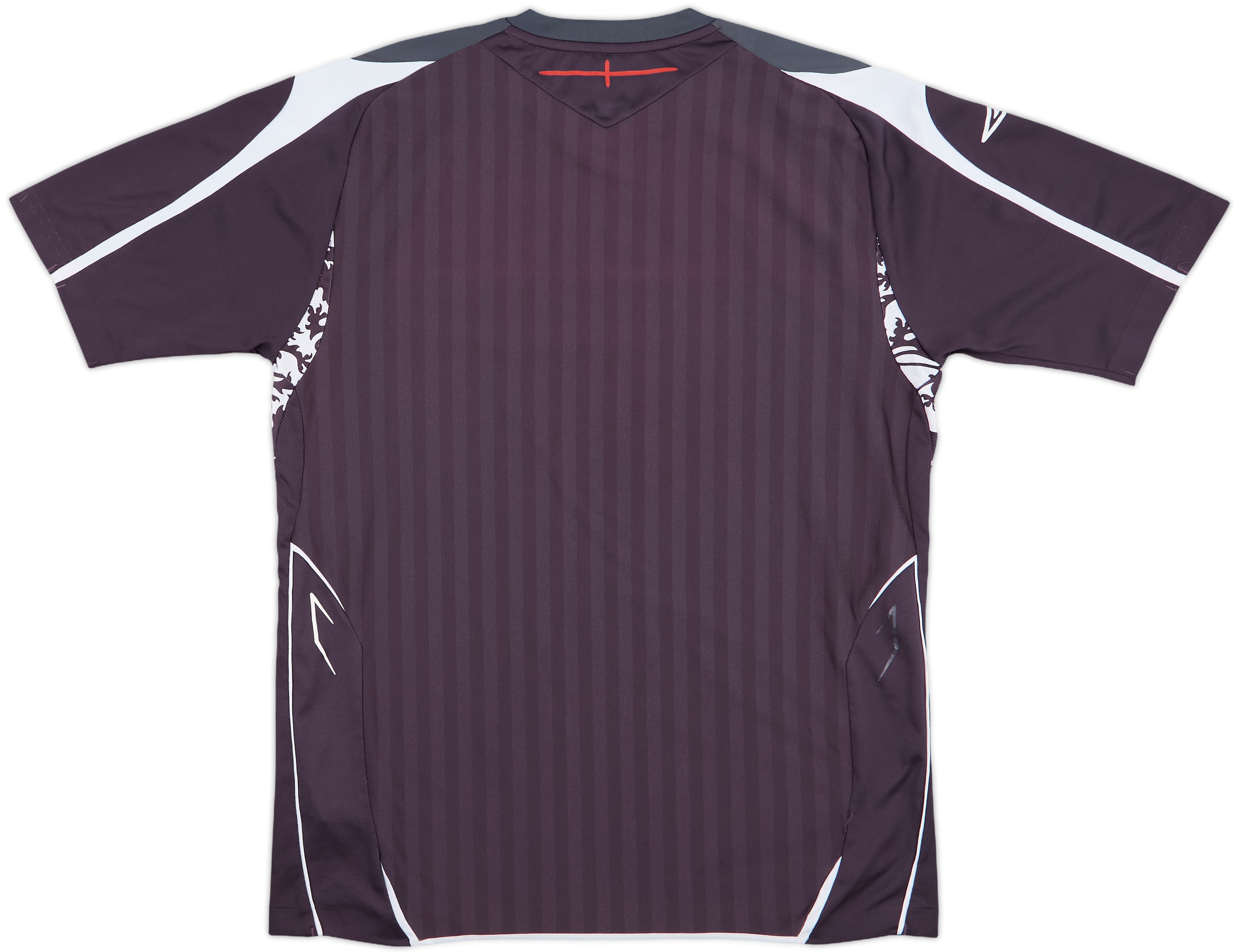 【希少】UMBRO ENGLAND GAME SHIRT 2008-09 England Umbro 1/4 Zip Polo Shirt - 7/10 - (XL)